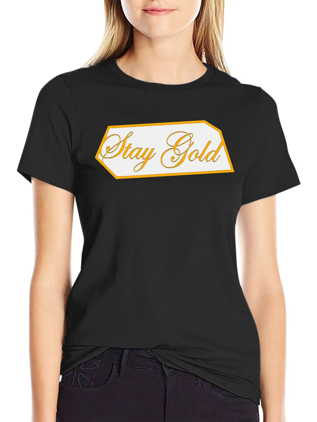 Stay Gold Brick Unisex Casual T-Shirt – Clean Design For Daily Comfort