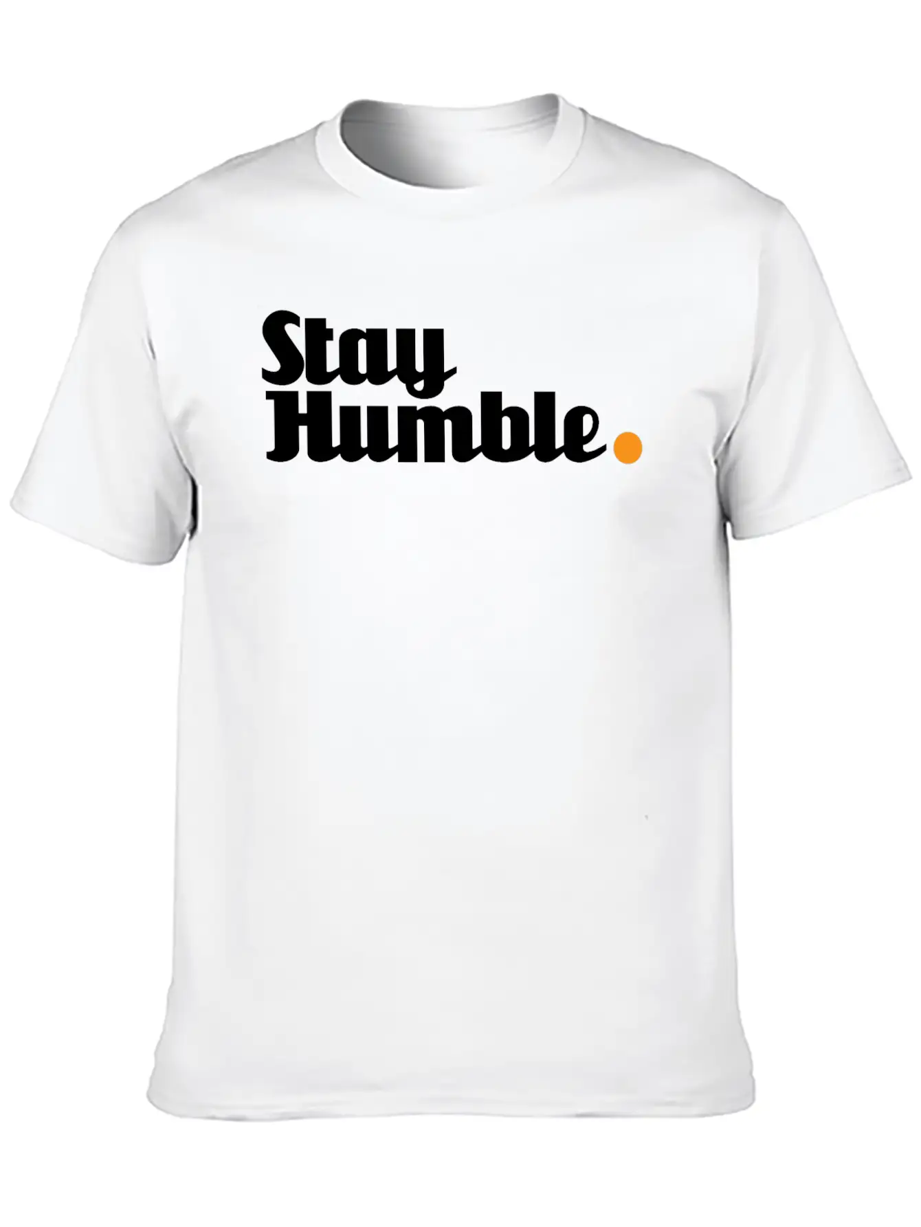 Stay Humble - 2 Of 6 Versions Unicorn Font Black Unisex Short Sleeve Soft Cotton T-Shirt – Casual Everyday Wear