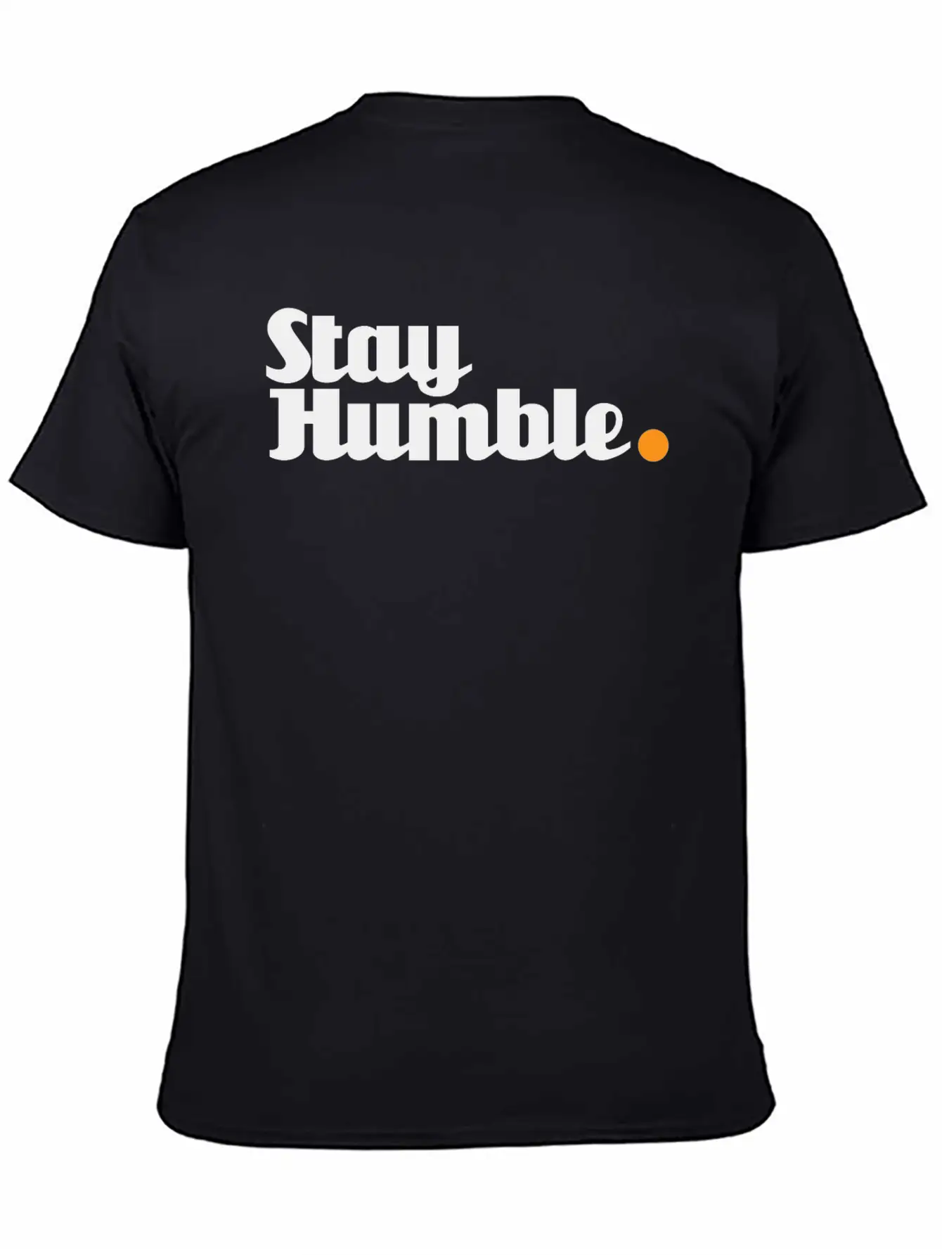 Stay Humble - 2 Of 6 Versions Unicorn Font Black Unisex Short Sleeve Soft Cotton T-Shirt – Casual Everyday Wear
