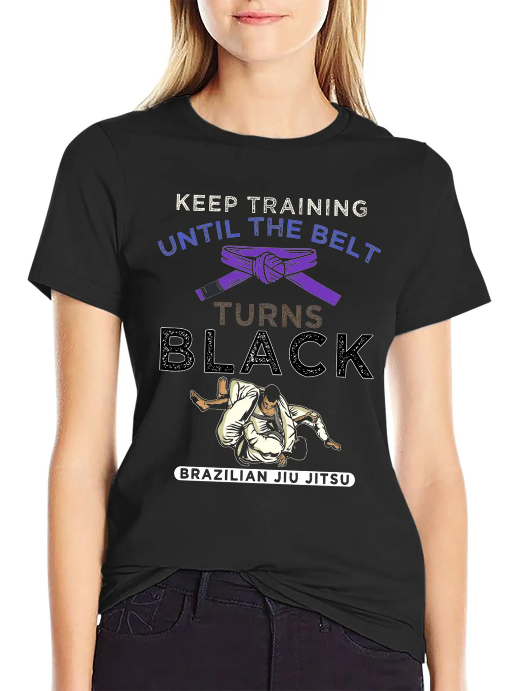 Stay Motivated Martial Arts Brazilian Jiu-Jitsu Casual Graphic T-Shirt – Simple And Comfortable Daily Wear