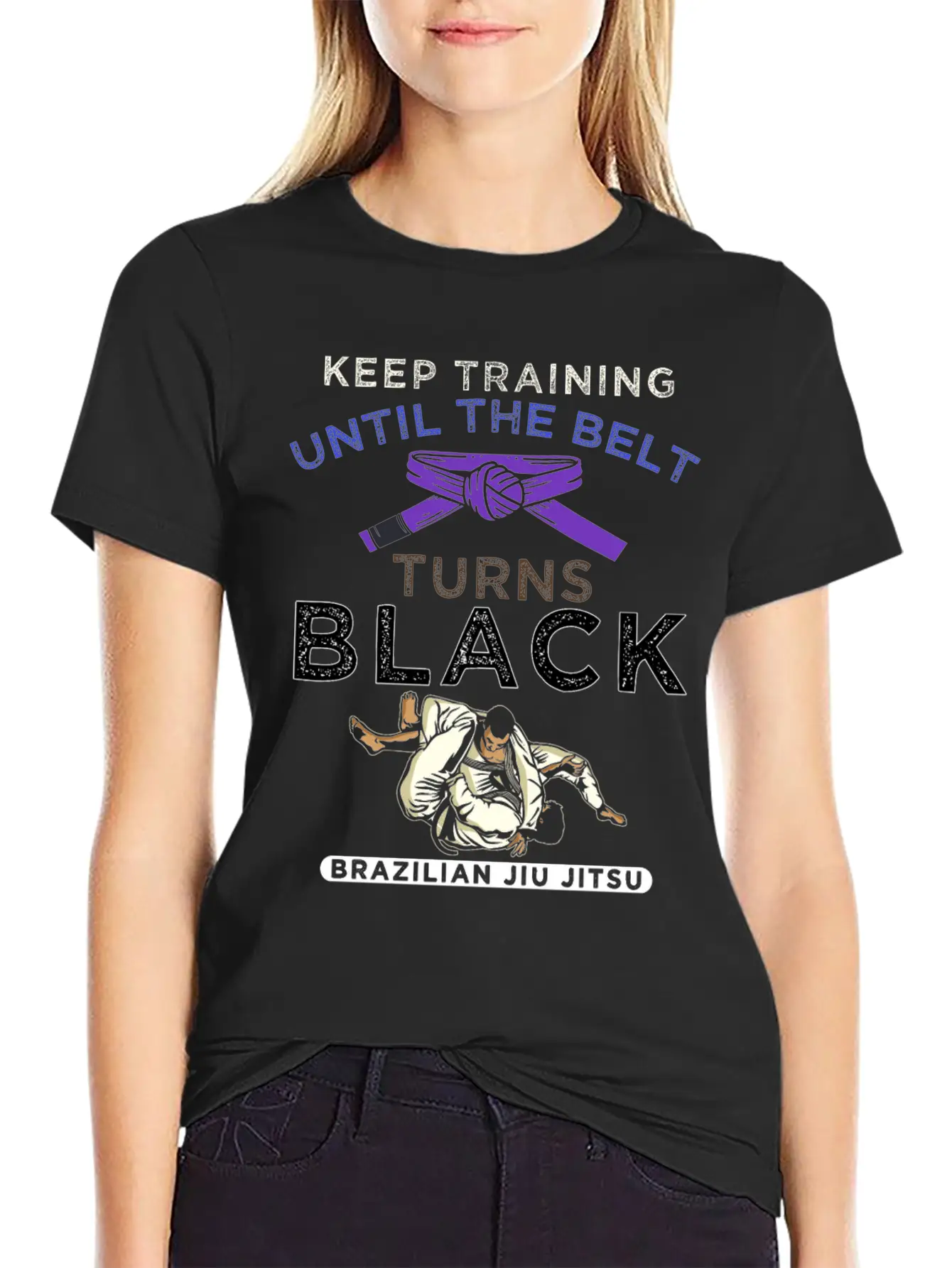 Stay Motivated Martial Arts Brazilian Jiu-Jitsu Casual Graphic T-Shirt – Simple And Comfortable Daily Wear