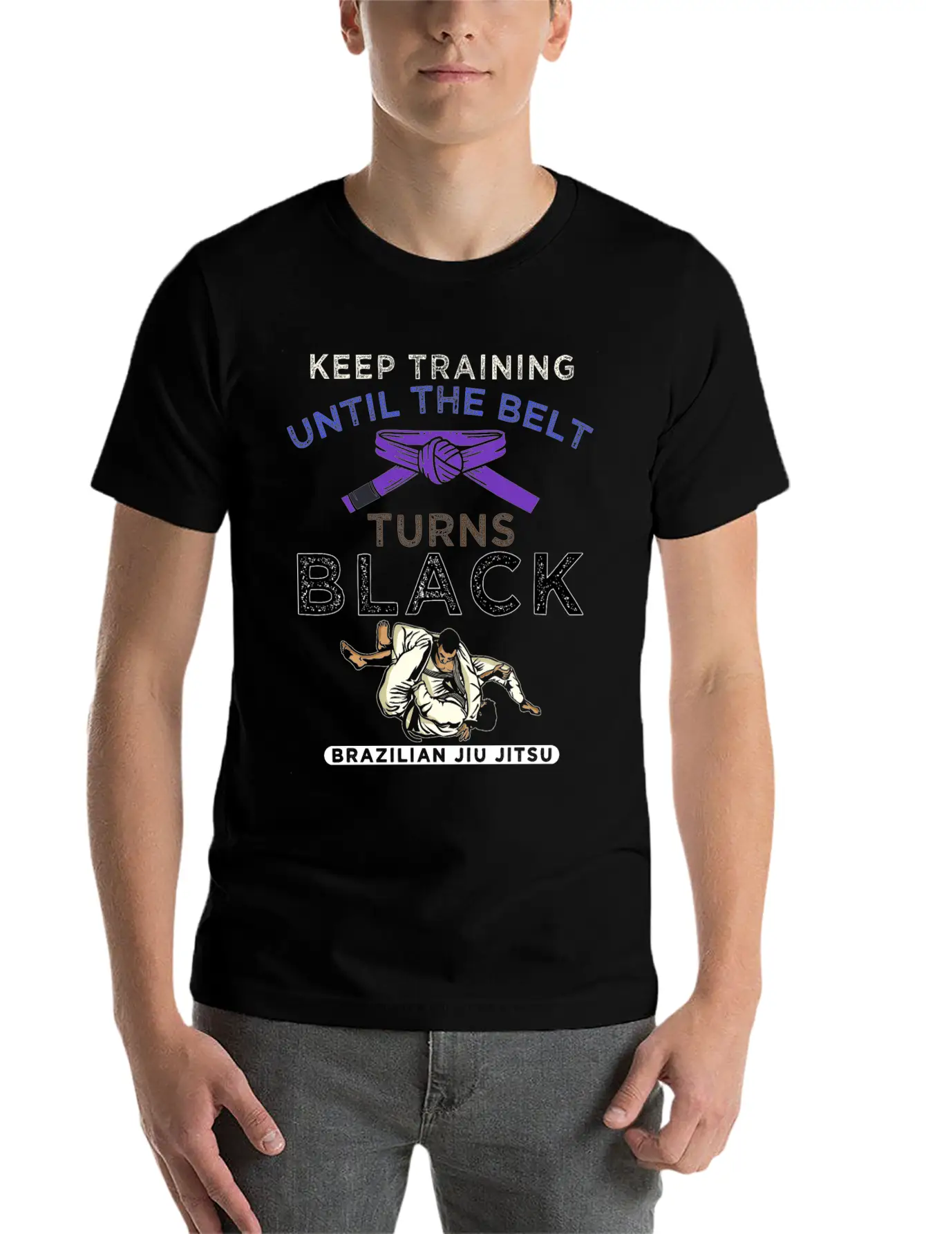 Stay Motivated Martial Arts Brazilian Jiu-Jitsu Casual Graphic T-Shirt – Simple And Comfortable Daily Wear