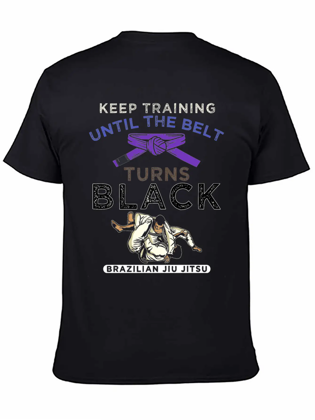 Stay Motivated Martial Arts Brazilian Jiu-Jitsu Casual Graphic T-Shirt – Simple And Comfortable Daily Wear