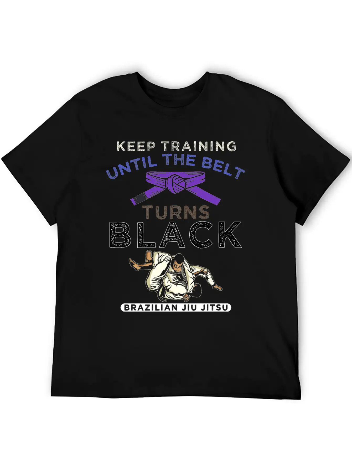 Stay Motivated Martial Arts Brazilian Jiu-Jitsu Casual Graphic T-Shirt – Simple And Comfortable Daily Wear
