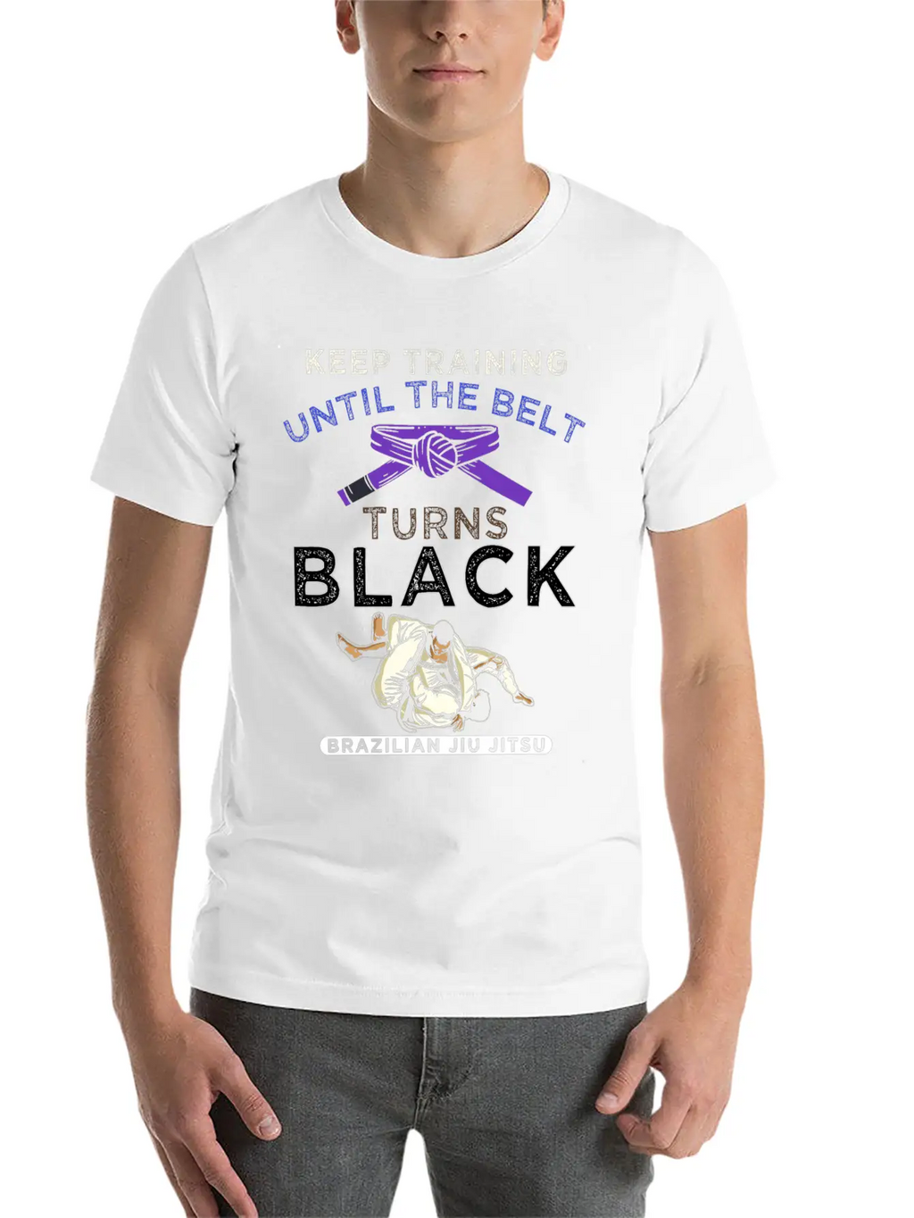 Stay Motivated Martial Arts Brazilian Jiu-Jitsu Casual Graphic T-Shirt – Simple And Comfortable Daily Wear