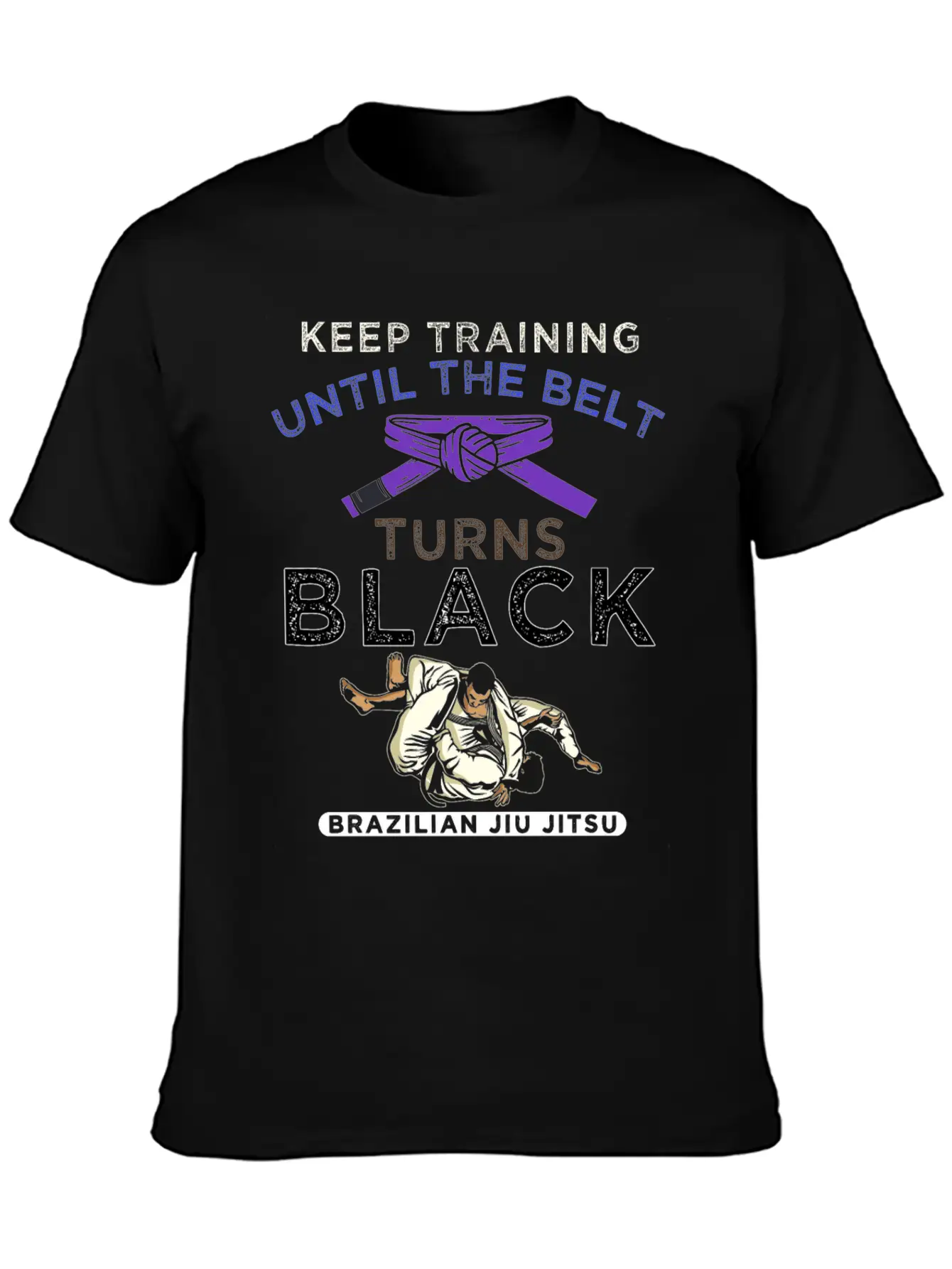 Stay Motivated Martial Arts Brazilian Jiu-Jitsu Casual Graphic T-Shirt – Simple And Comfortable Daily Wear