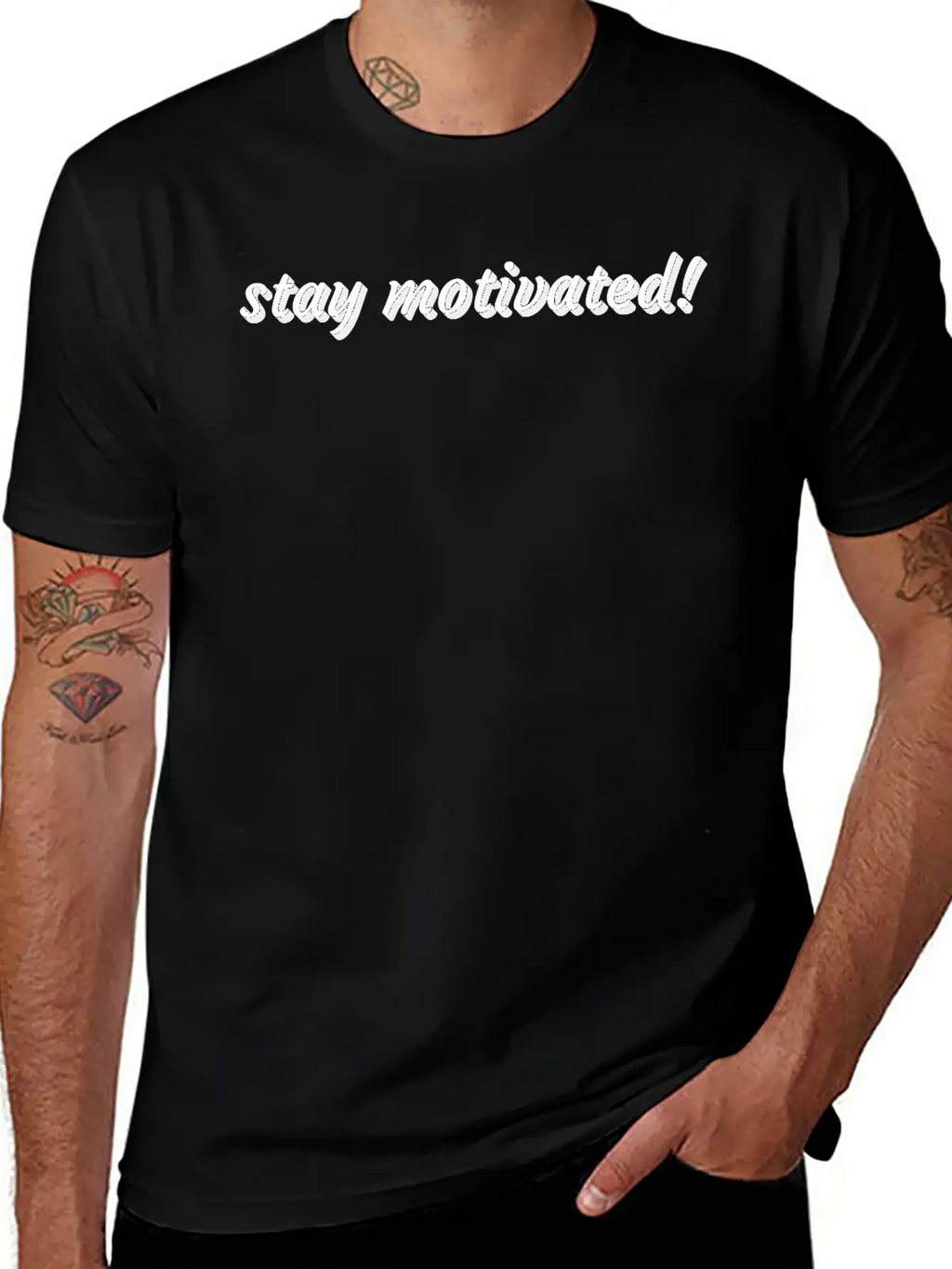 Stay Motivated Stylish Everyday T-Shirt – Unisex Basic Cotton Tee