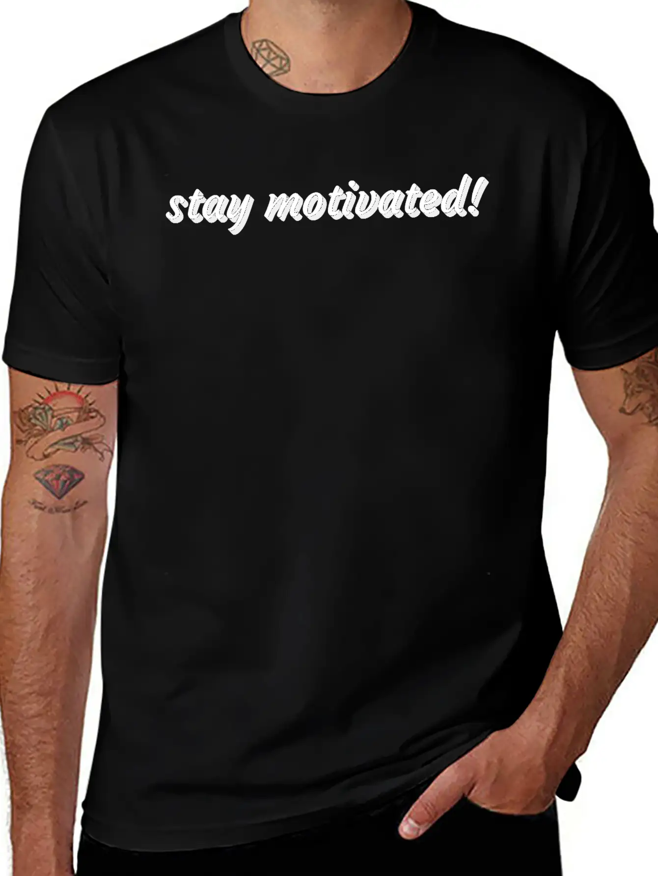 Stay Motivated Stylish Everyday T-Shirt – Unisex Basic Cotton Tee