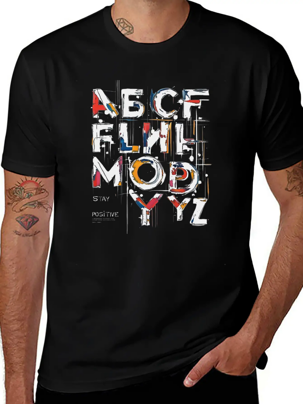 Stay Positive Unisex Casual T-Shirt – Clean Design For Daily Comfort