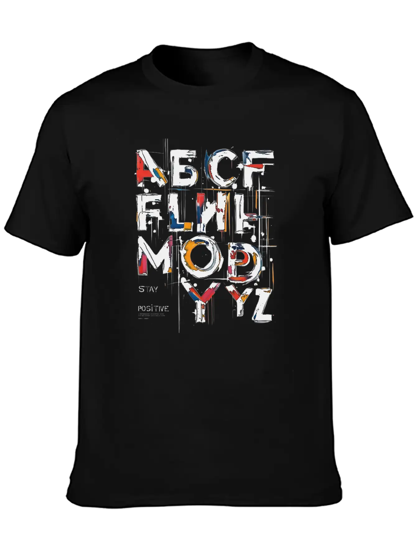 Stay Positive Unisex Casual T-Shirt – Clean Design For Daily Comfort