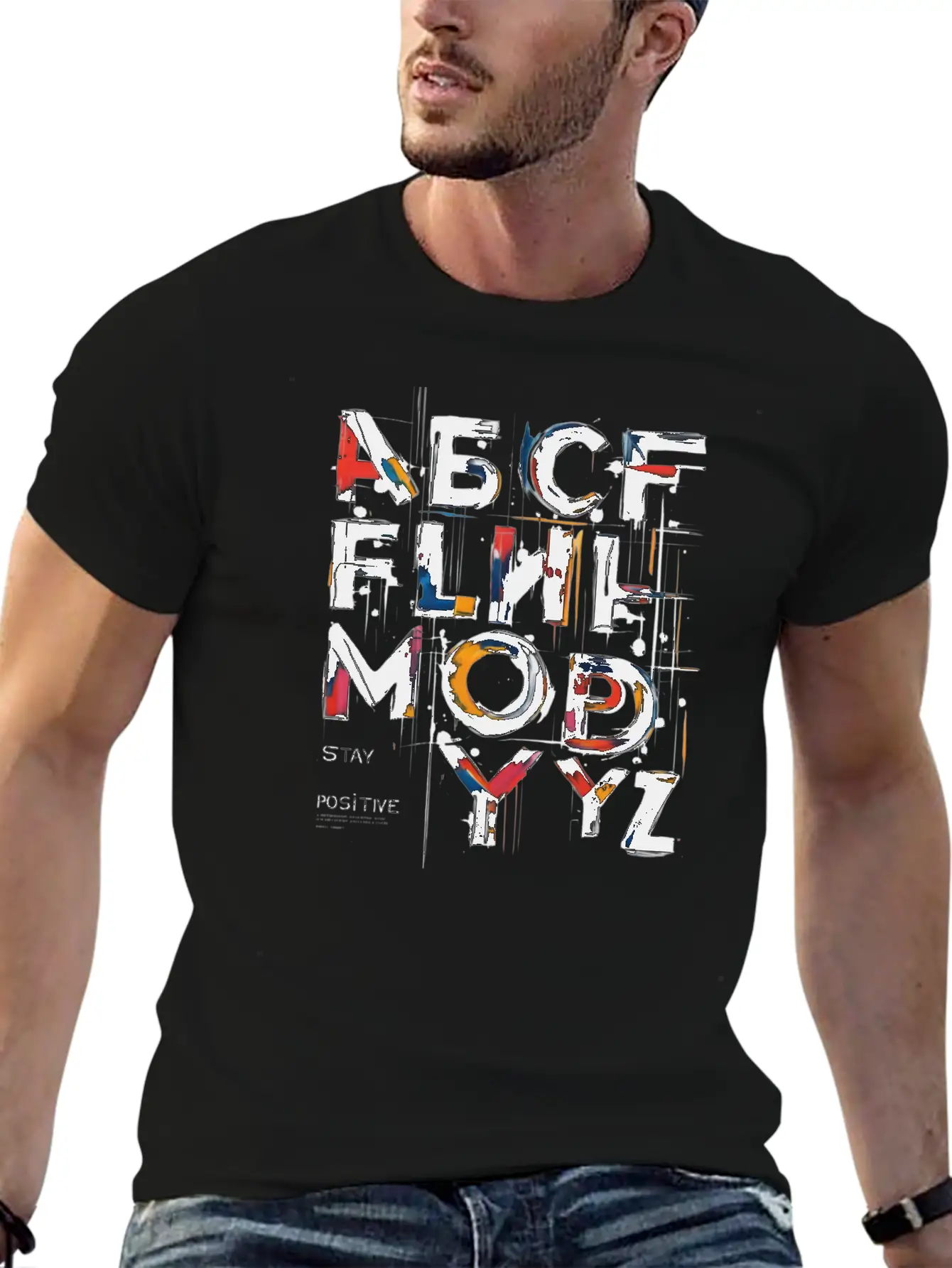 Stay Positive Unisex Casual T-Shirt – Clean Design For Daily Comfort