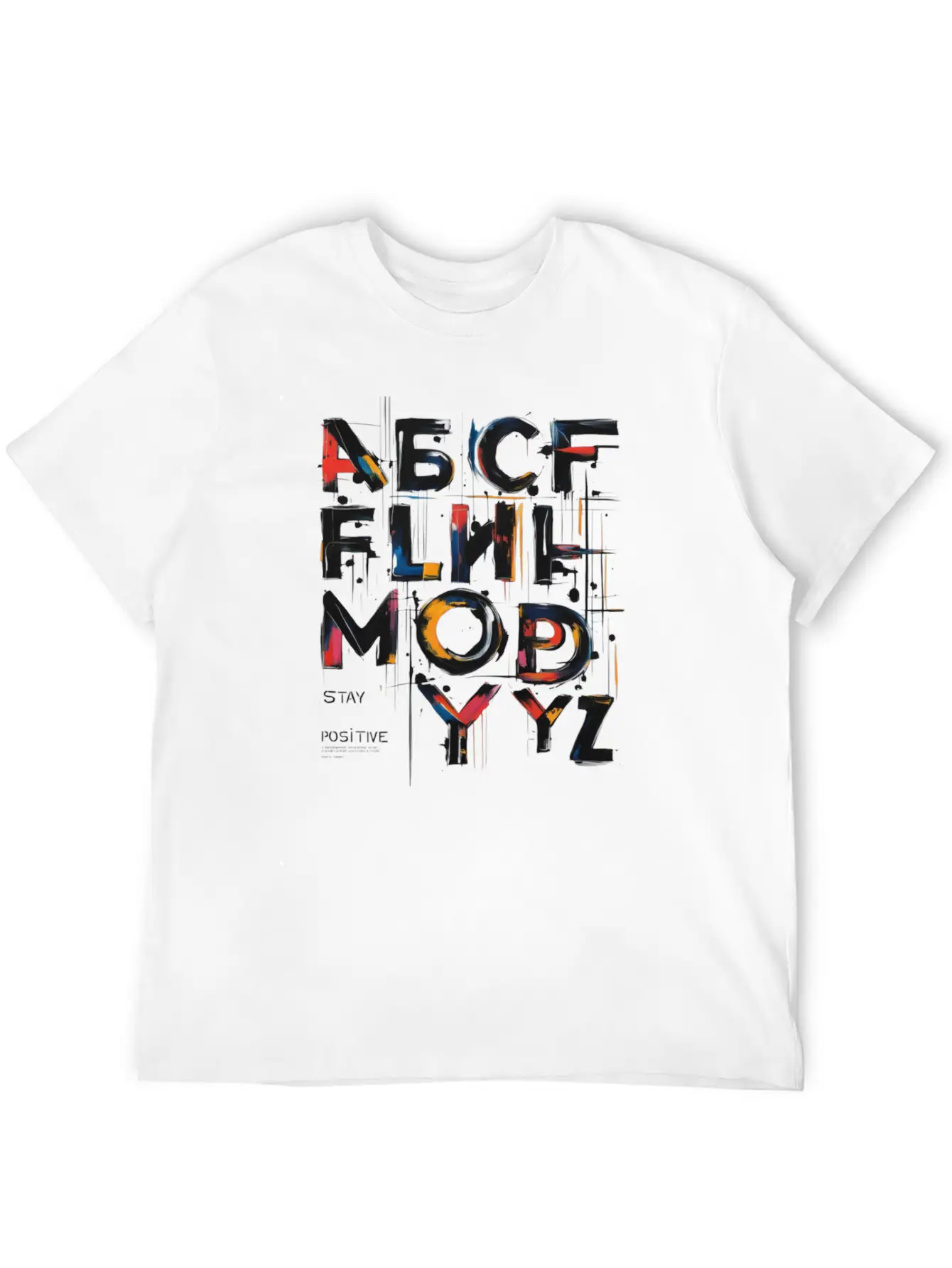 Stay Positive Unisex Casual T-Shirt – Clean Design For Daily Comfort