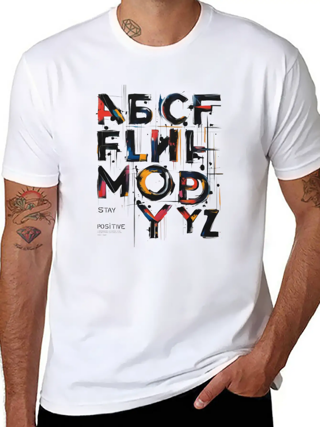 Stay Positive Unisex Casual T-Shirt – Clean Design For Daily Comfort
