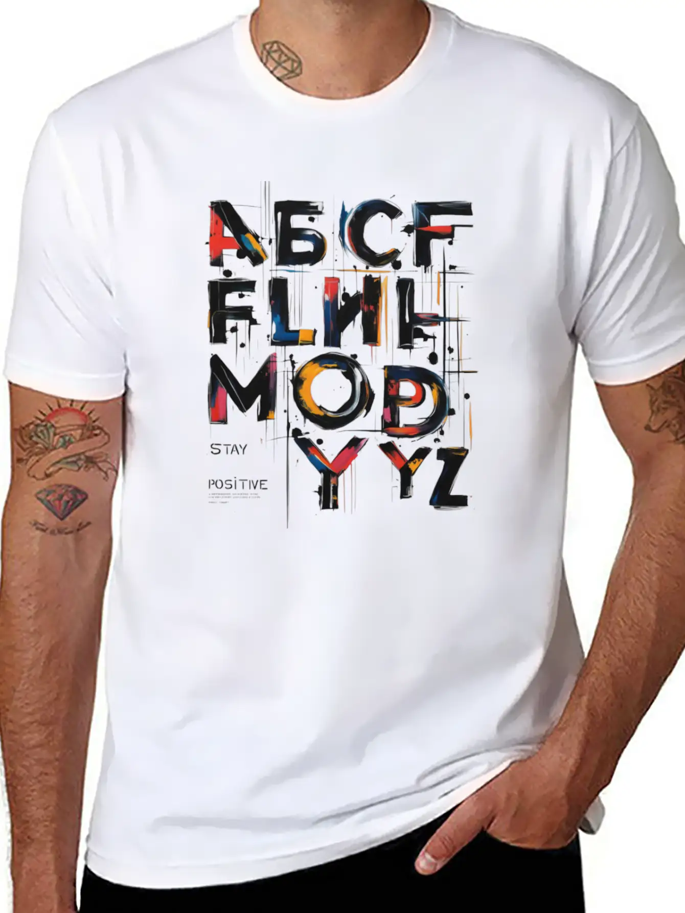 Stay Positive Unisex Casual T-Shirt – Clean Design For Daily Comfort