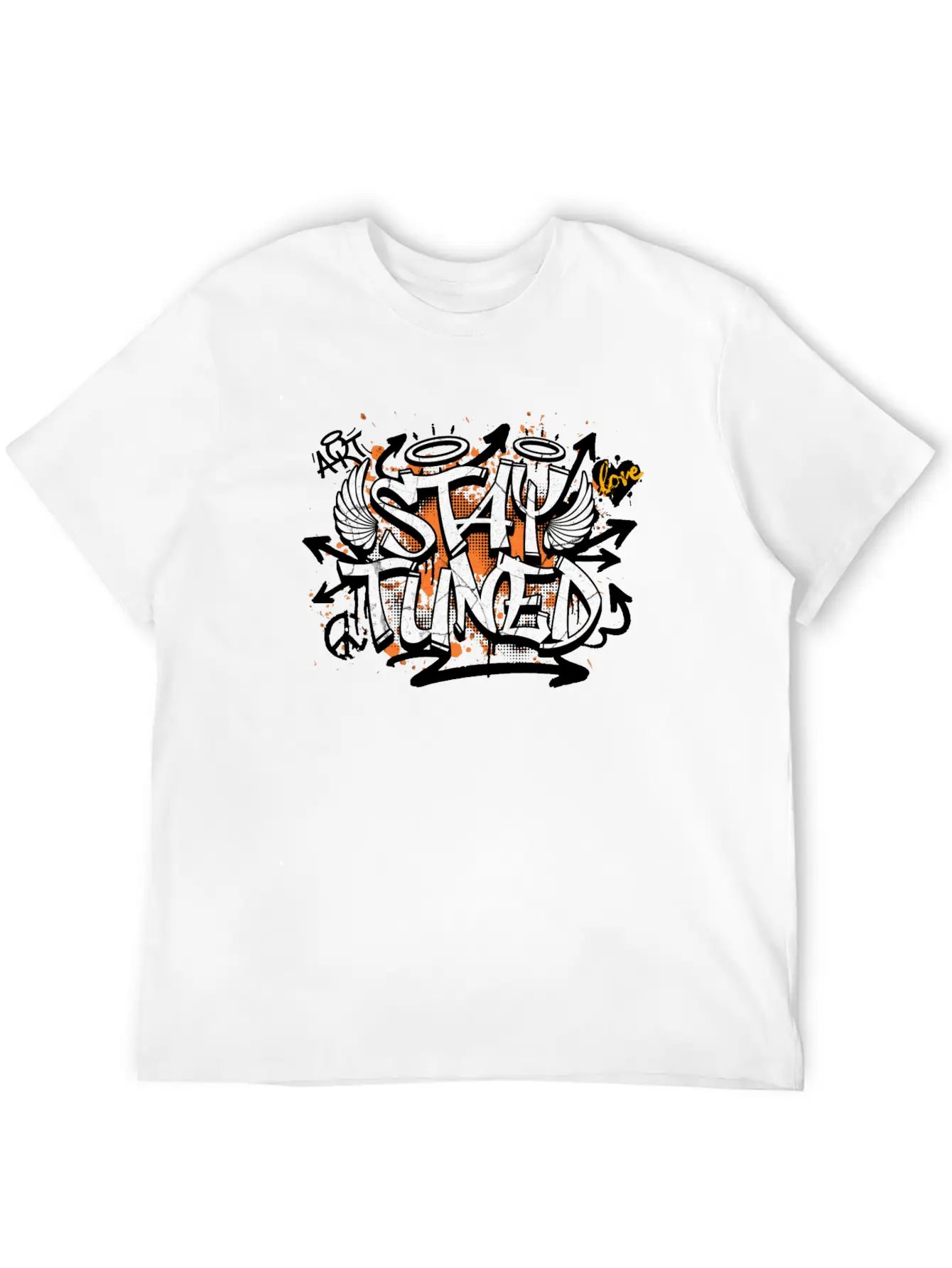 Stay Tuned Essential Cotton Tee For Daily Outfits – Unisex Style
