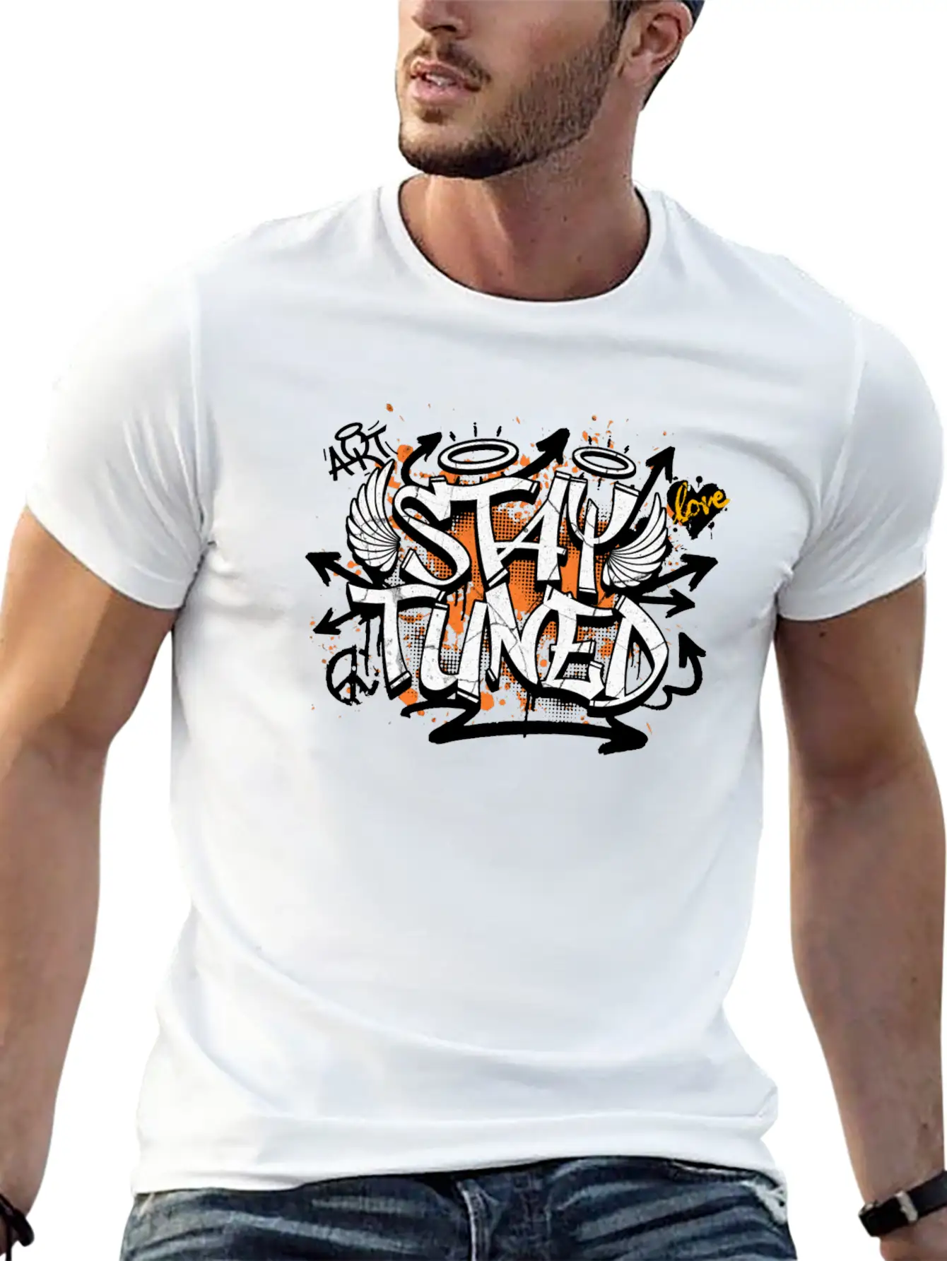 Stay Tuned Essential Cotton Tee For Daily Outfits – Unisex Style