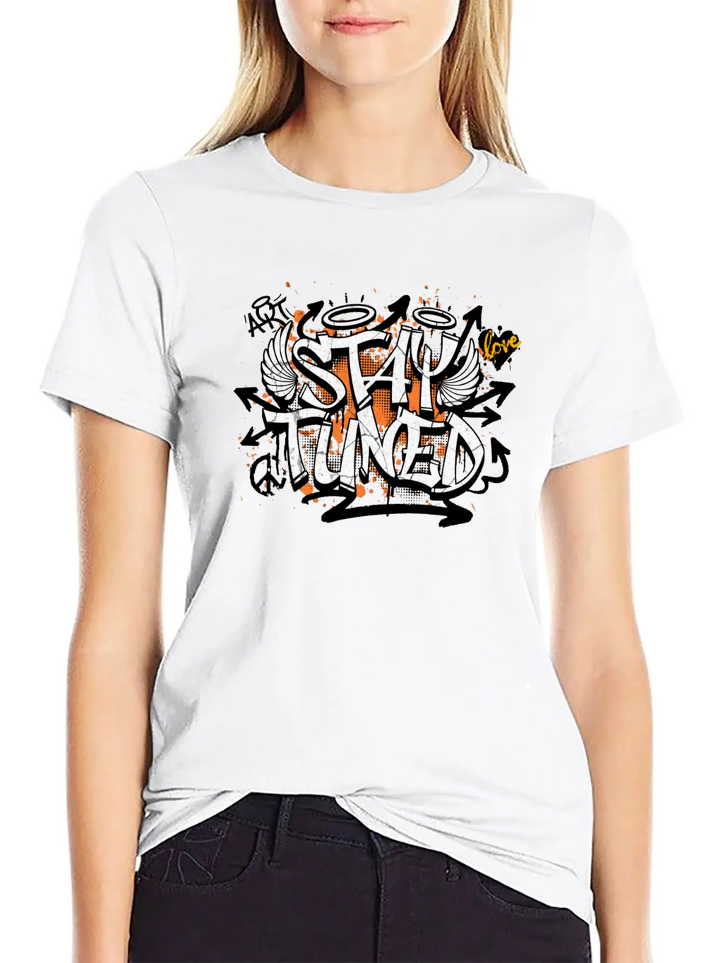 Stay Tuned Essential Cotton Tee For Daily Outfits – Unisex Style