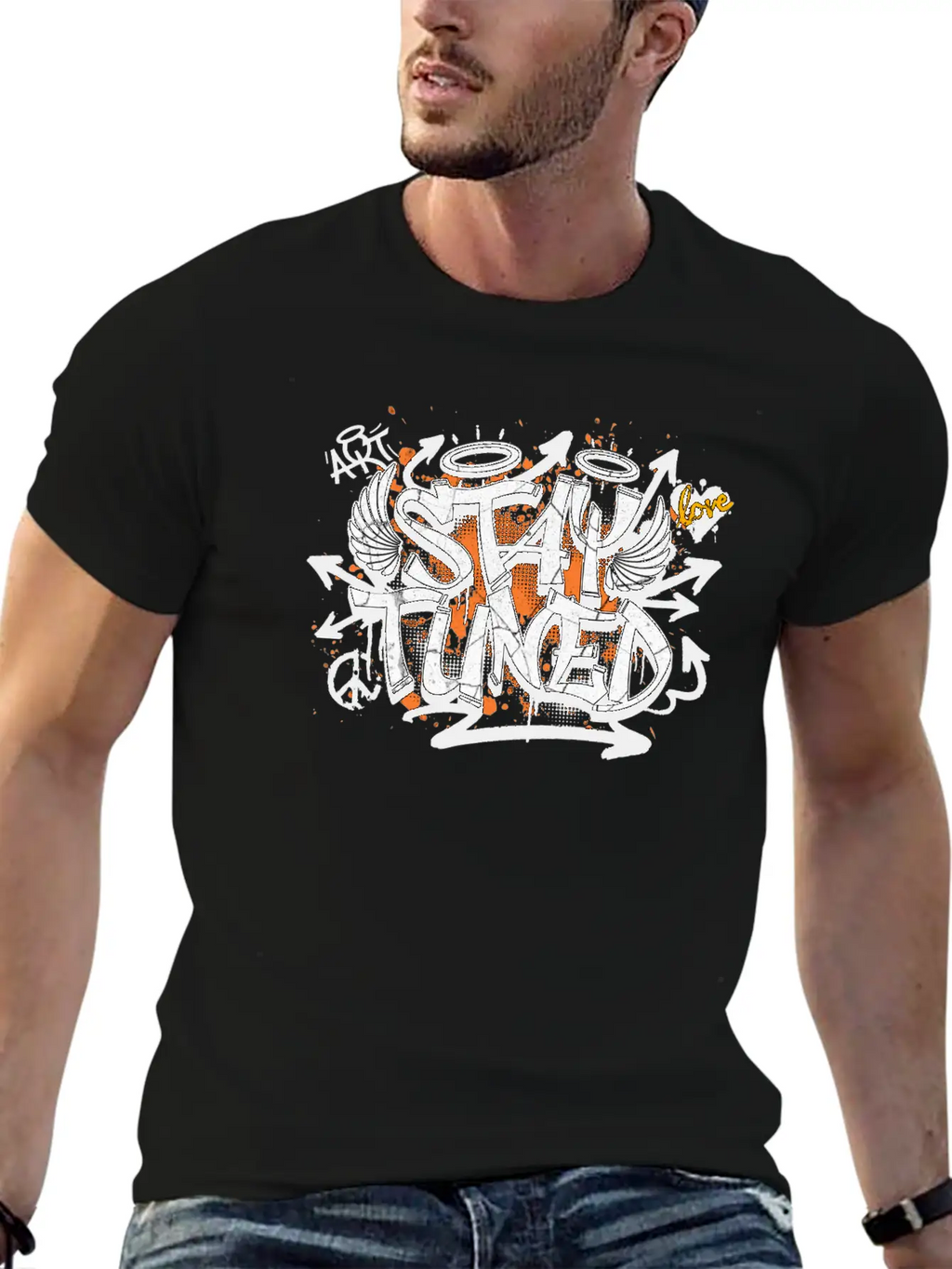Stay Tuned Essential Cotton Tee For Daily Outfits – Unisex Style
