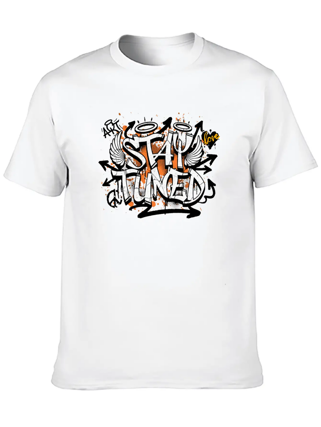 Stay Tuned Essential Cotton Tee For Daily Outfits – Unisex Style