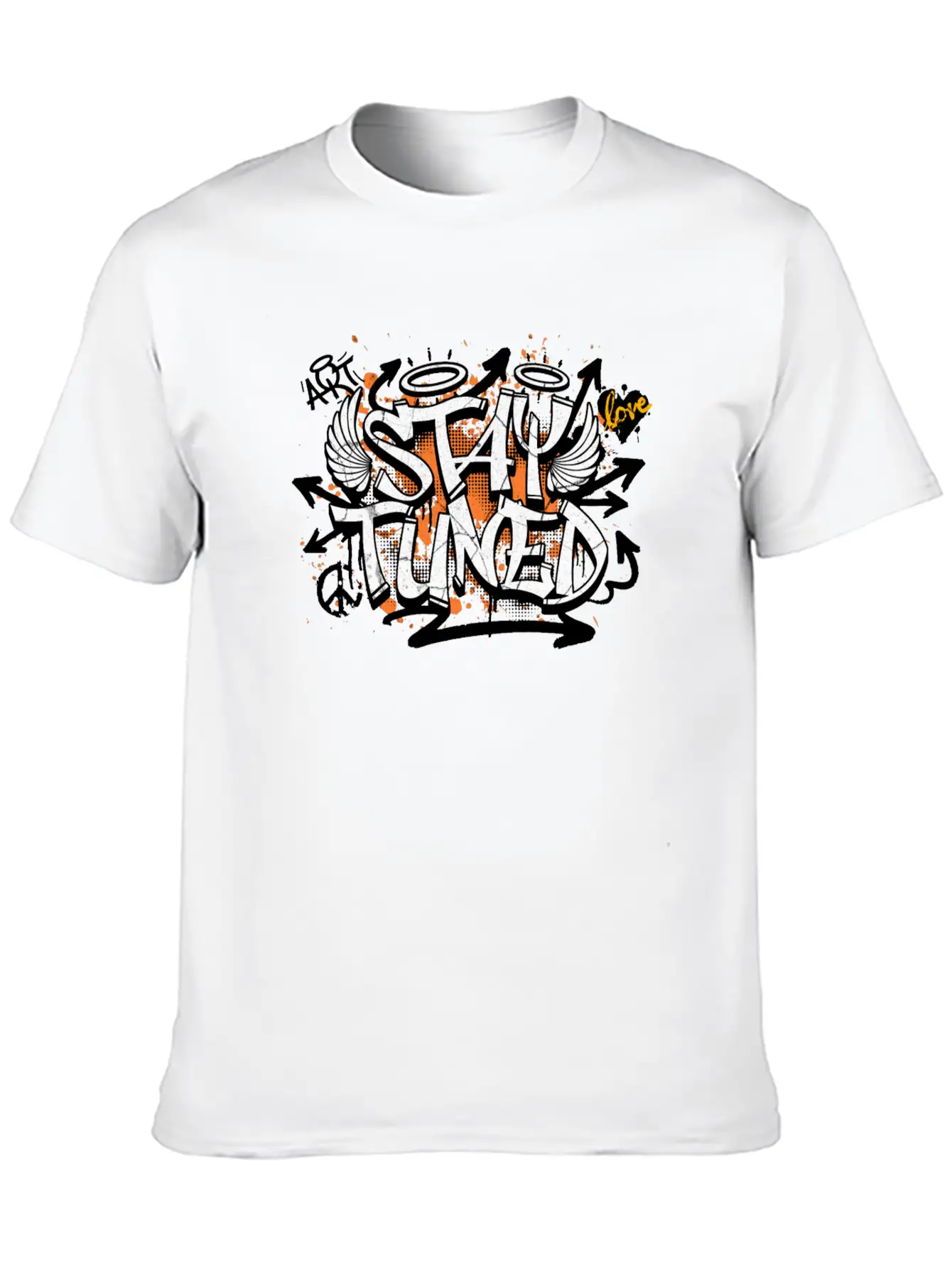 Stay Tuned Essential Cotton Tee For Daily Outfits – Unisex Style