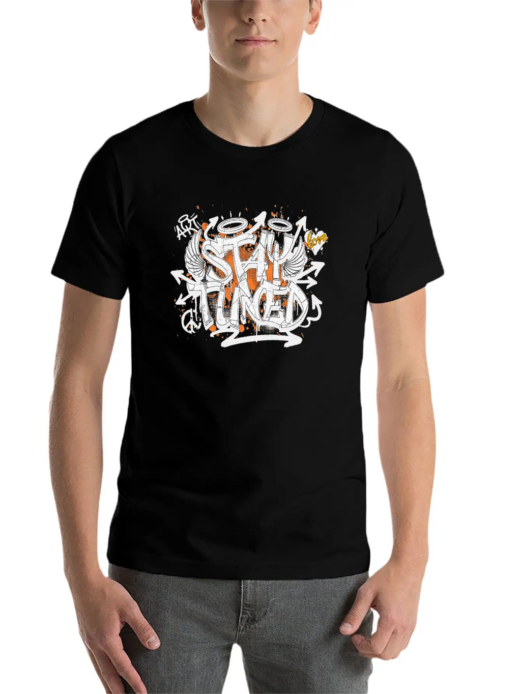 Stay Tuned Essential Cotton Tee For Daily Outfits – Unisex Style