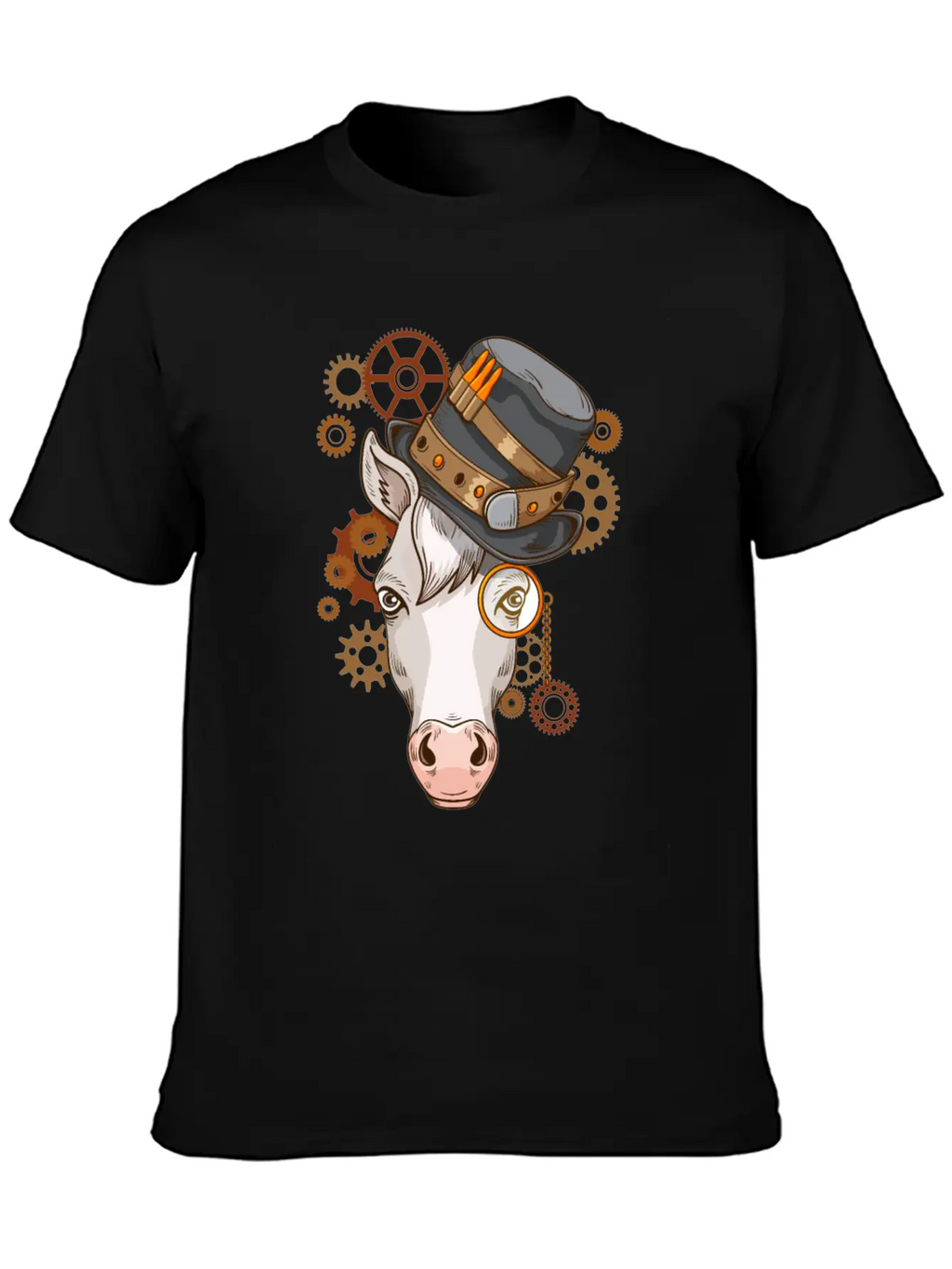 Steampunk Horse Riding Victorian Horses Steampunk Unisex Casual T-Shirt – Clean Design For Daily Comfort