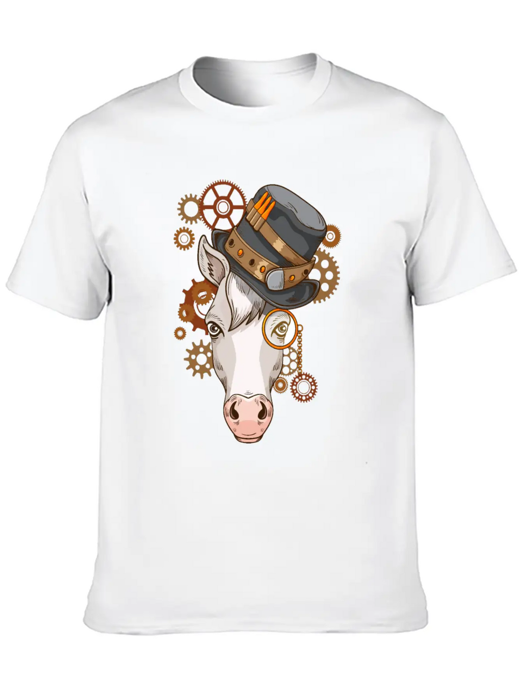 Steampunk Horse Riding Victorian Horses Steampunk Unisex Casual T-Shirt – Clean Design For Daily Comfort