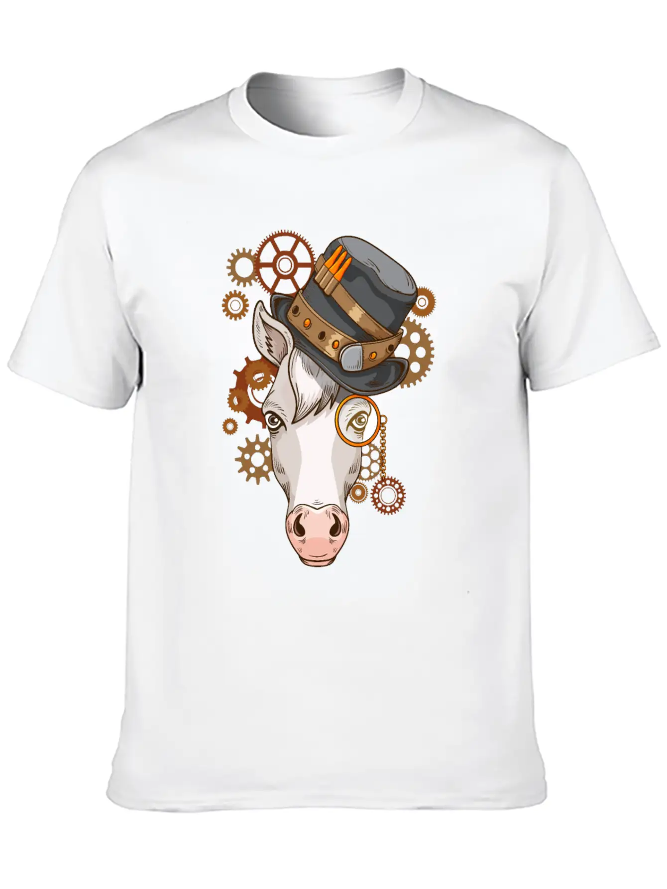 Steampunk Horse Riding Victorian Horses Steampunk Unisex Casual T-Shirt – Clean Design For Daily Comfort
