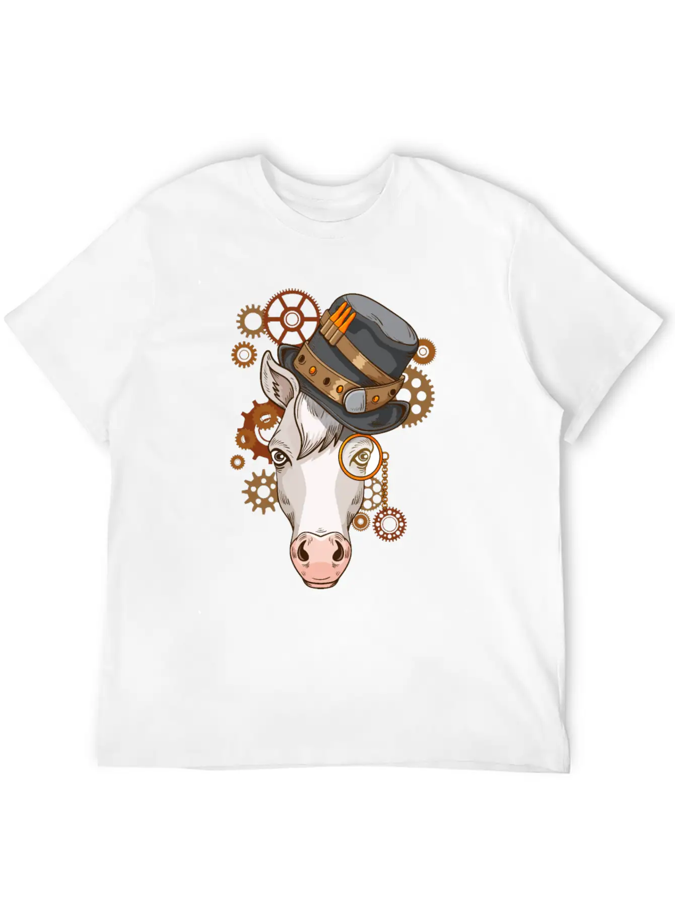 Steampunk Horse Riding Victorian Horses Steampunk Unisex Casual T-Shirt – Clean Design For Daily Comfort