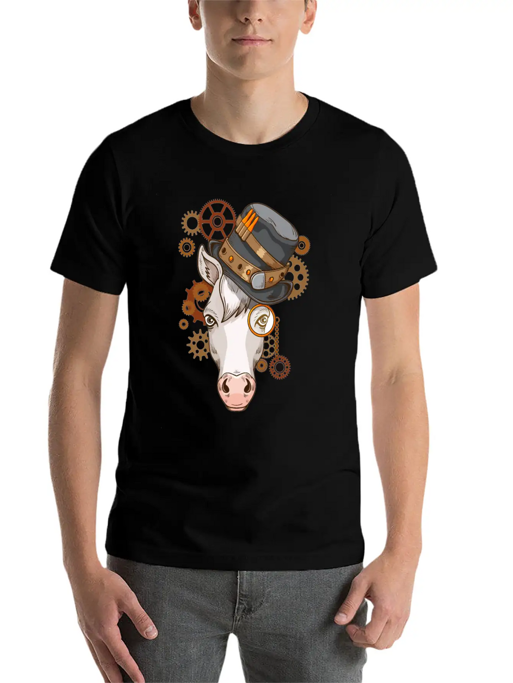 Steampunk Horse Riding Victorian Horses Steampunk Unisex Casual T-Shirt – Clean Design For Daily Comfort