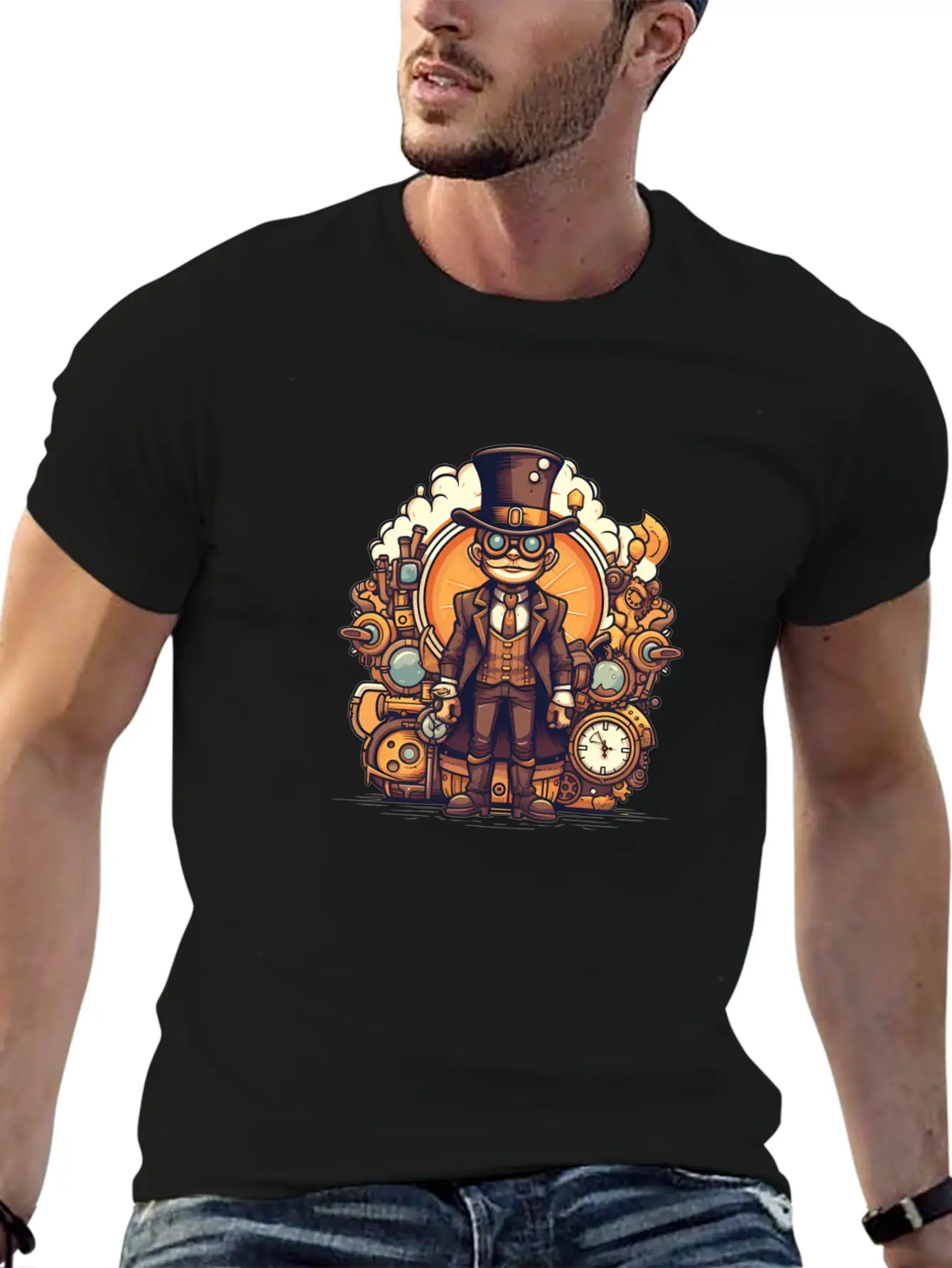 Steampunk Streetwear Stylish Everyday T-Shirt – Unisex Basic Cotton Tee