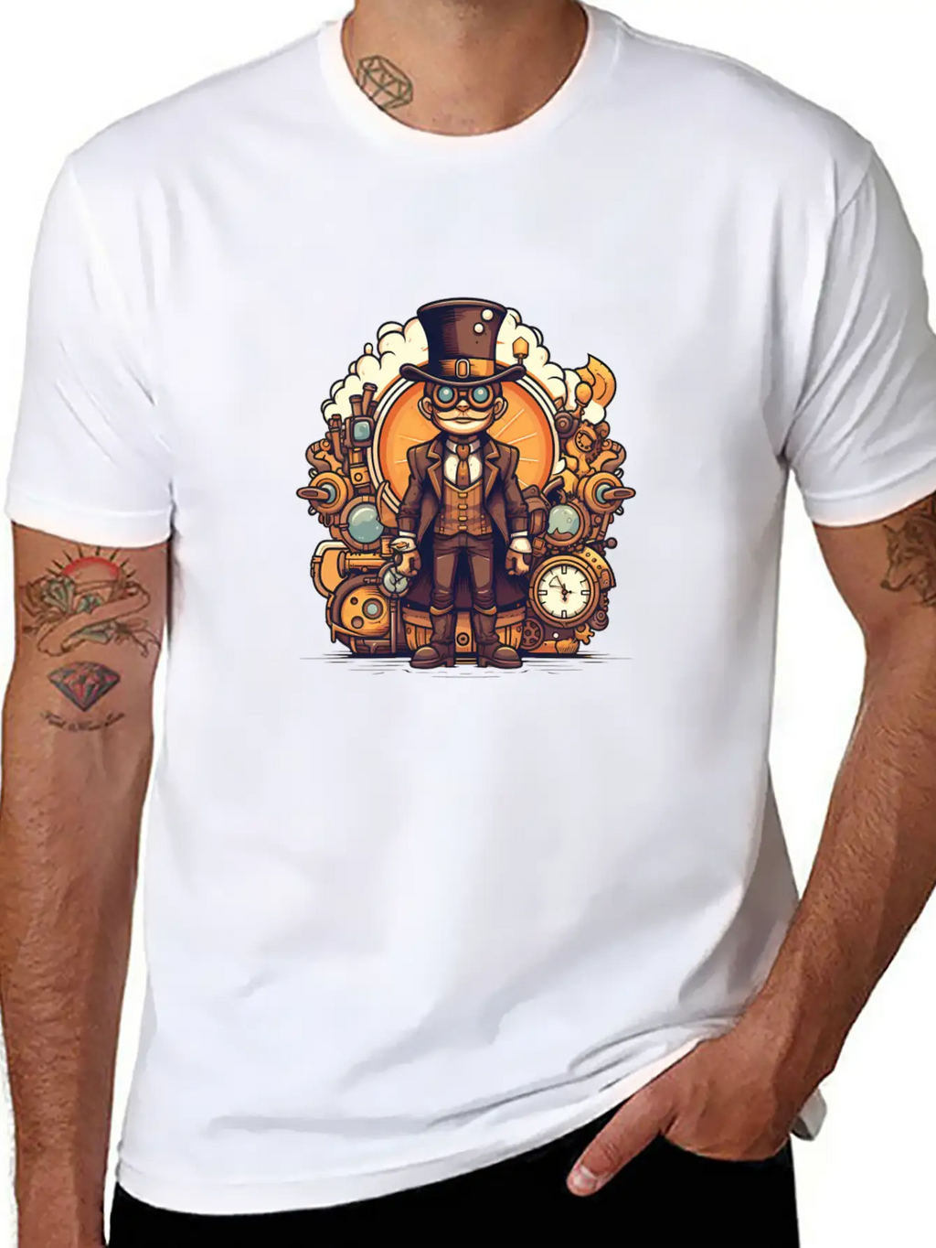 Steampunk Streetwear Stylish Everyday T-Shirt – Unisex Basic Cotton Tee