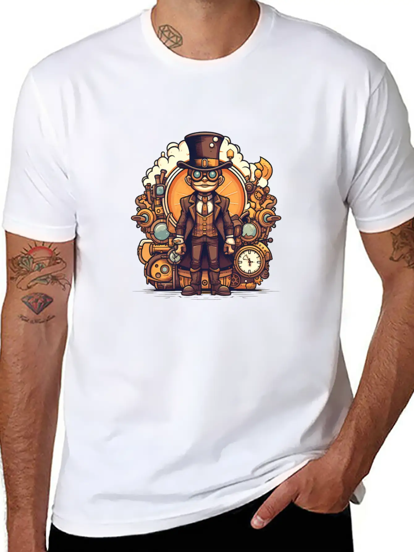 Steampunk Streetwear Stylish Everyday T-Shirt – Unisex Basic Cotton Tee