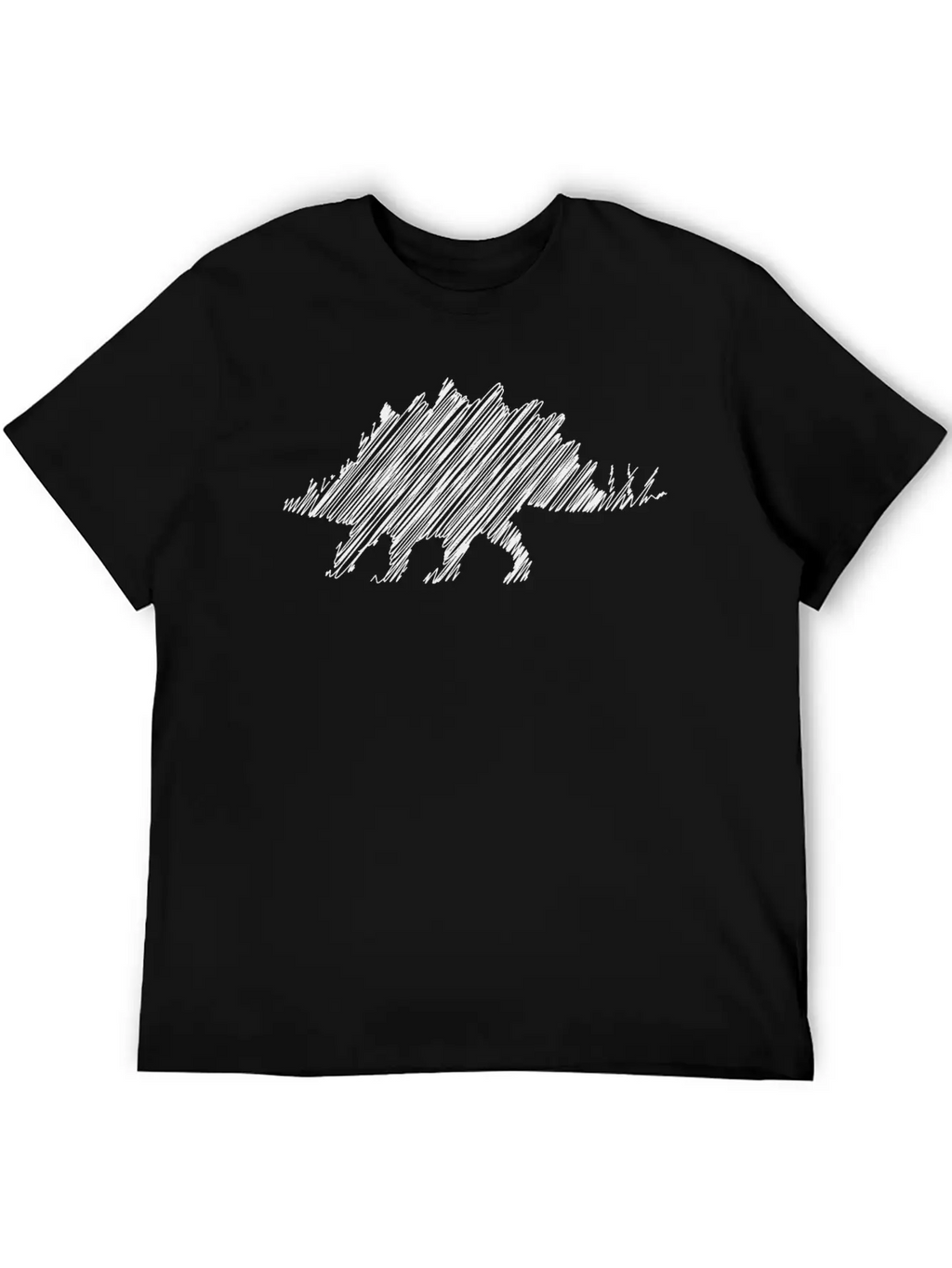 Stegosaurus Gift Idea Design Graphic Art Exclusive Unisex Casual T-Shirt – Clean Design For Daily Comfort