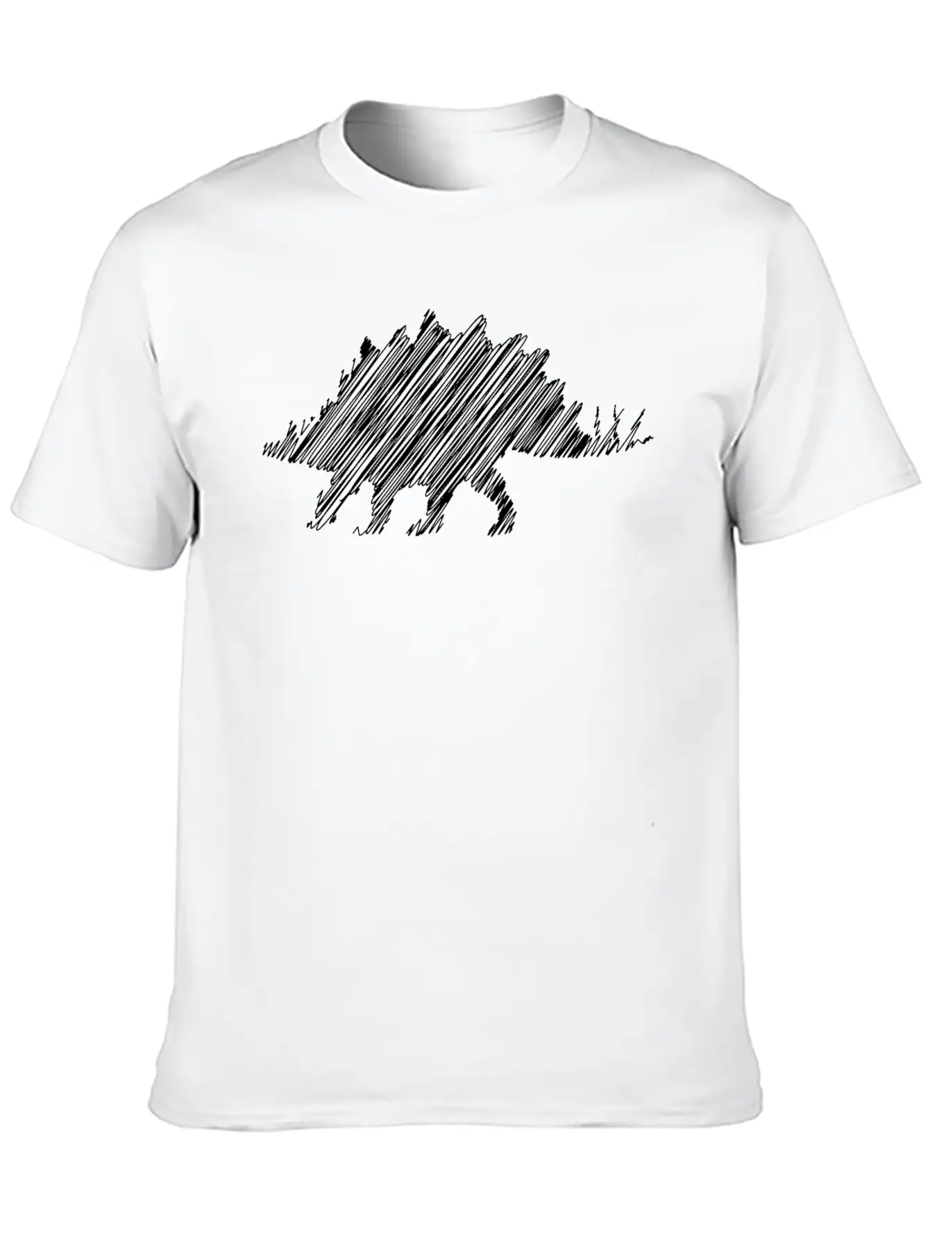 Stegosaurus Gift Idea Design Graphic Art Exclusive Unisex Casual T-Shirt – Clean Design For Daily Comfort