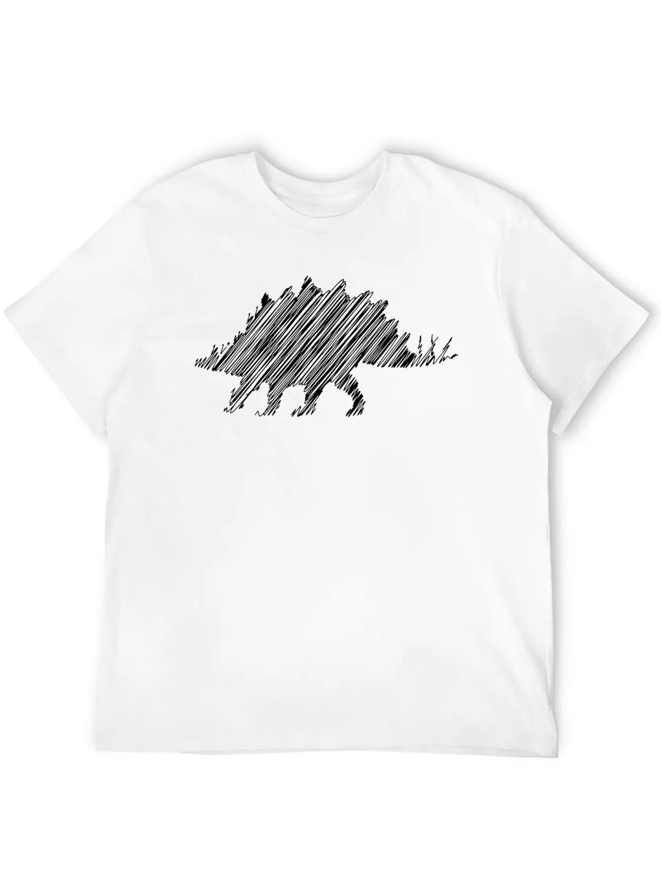 Stegosaurus Gift Idea Design Graphic Art Exclusive Unisex Casual T-Shirt – Clean Design For Daily Comfort
