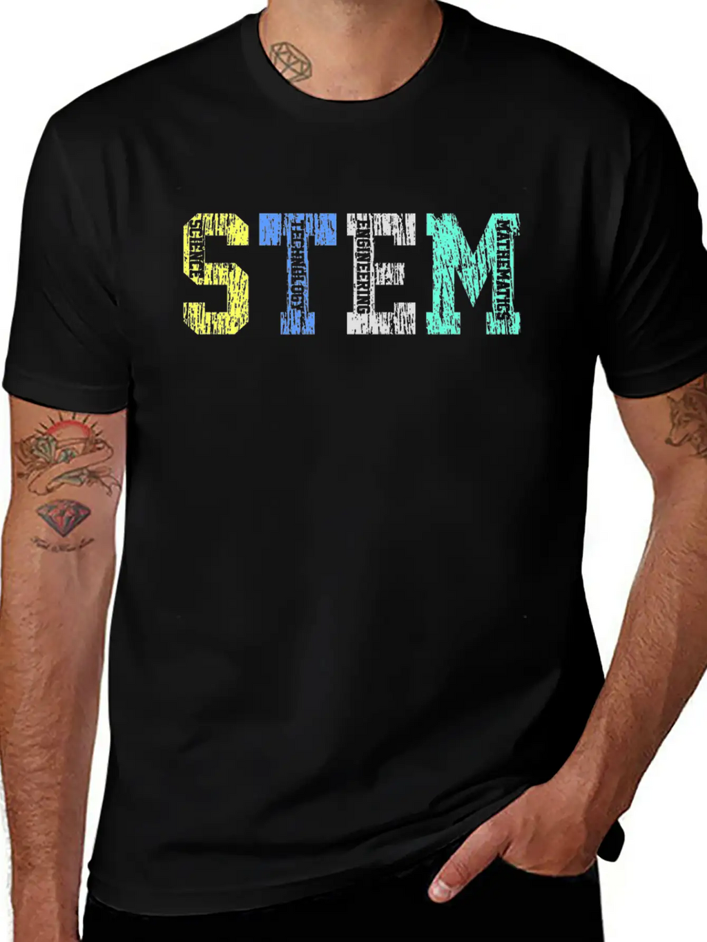 STEM Acronym Teacher Student School Essential Cotton Tee For Daily Outfits – Unisex Style