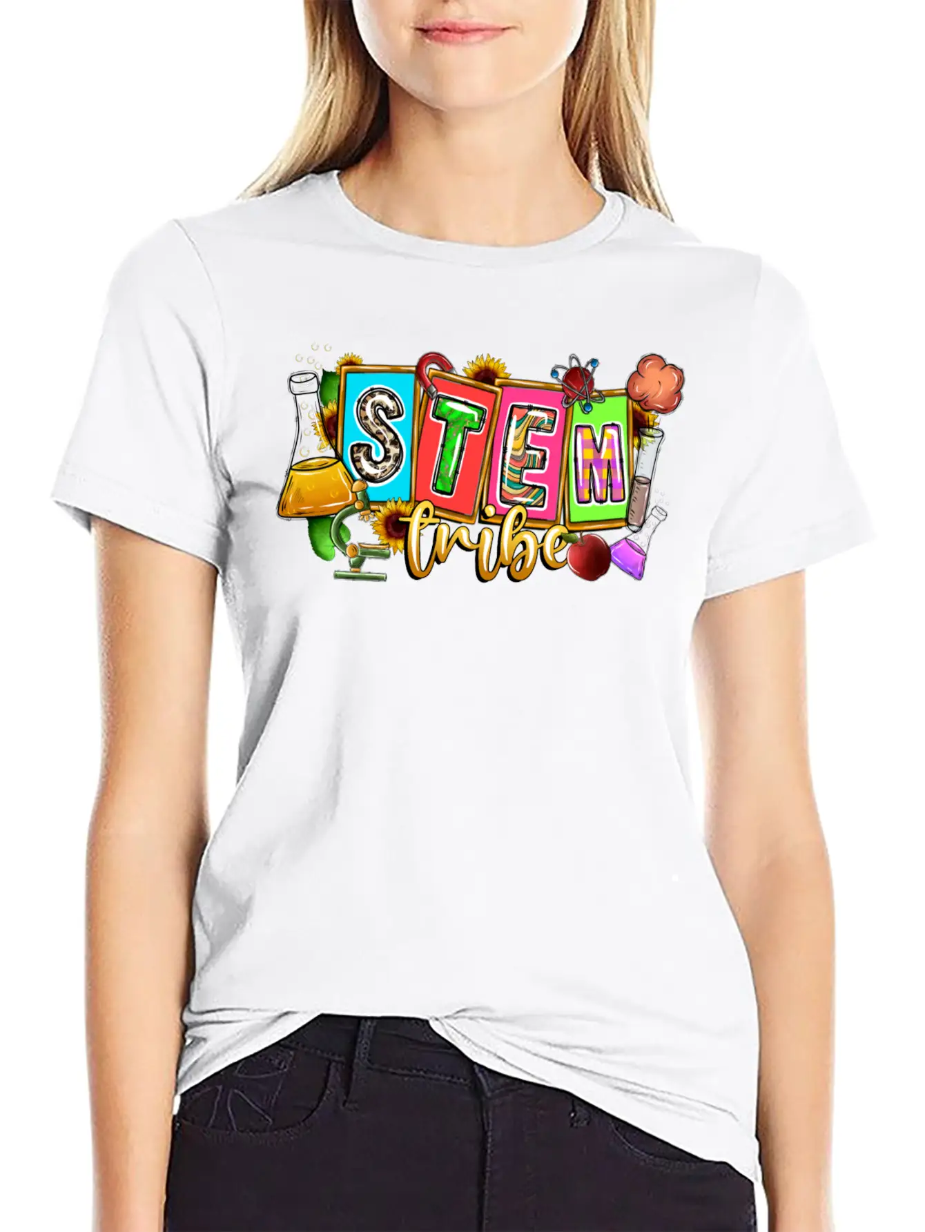 Stem Tribe Unisex Short Sleeve Soft Cotton T-Shirt – Casual Everyday Wear