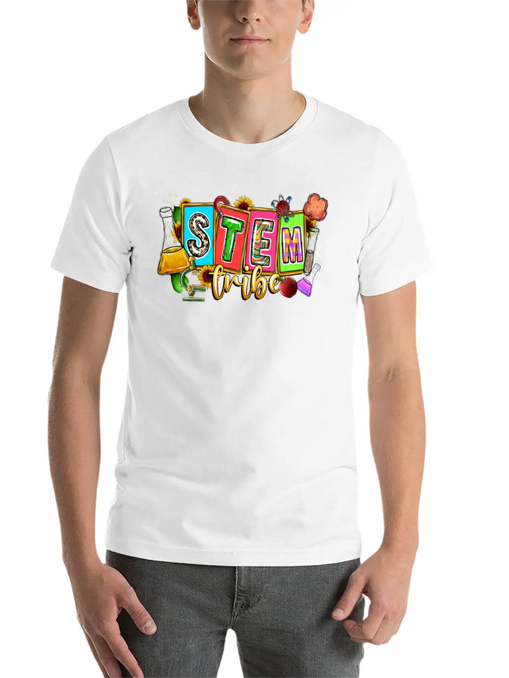 Stem Tribe Unisex Short Sleeve Soft Cotton T-Shirt – Casual Everyday Wear