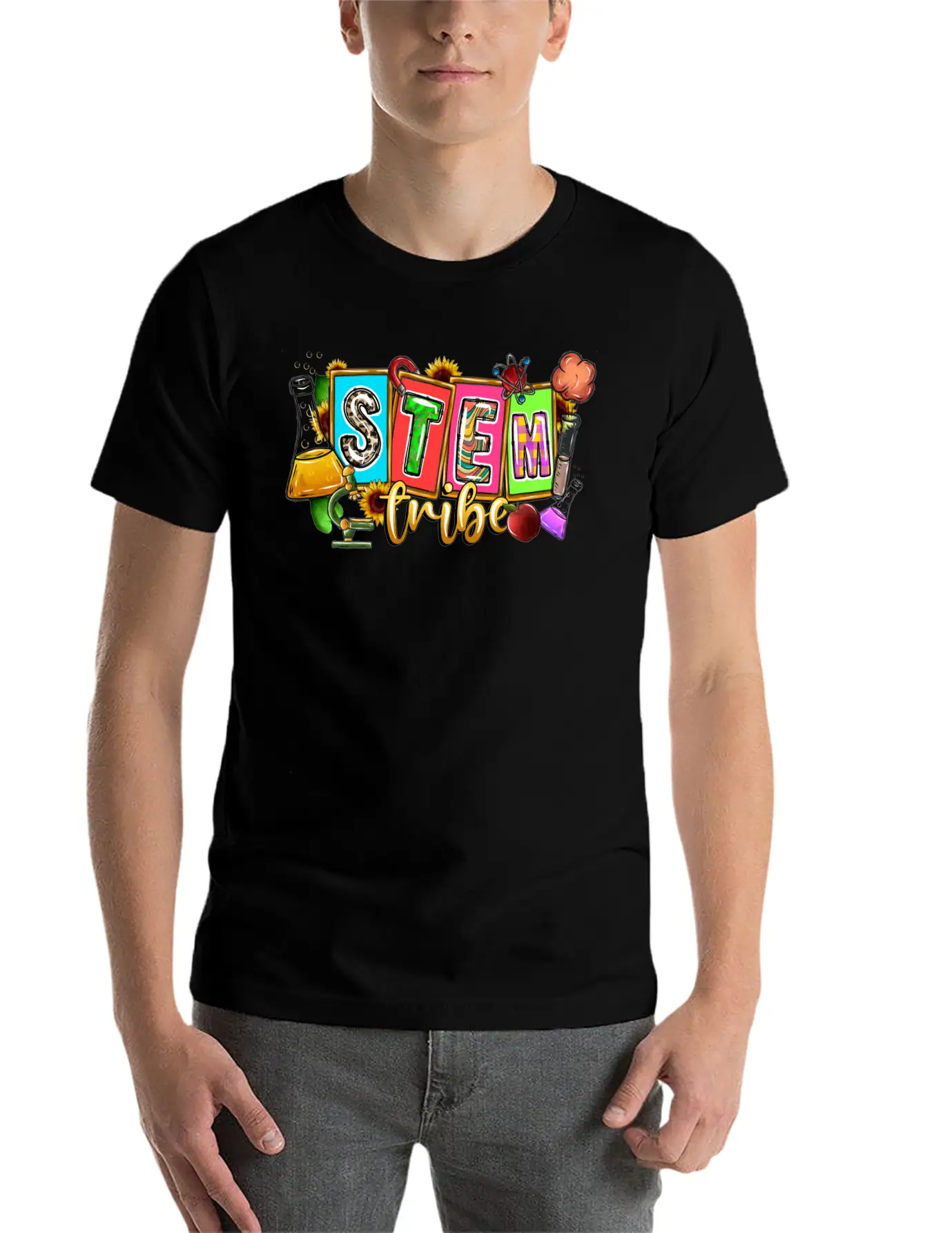 Stem Tribe Unisex Short Sleeve Soft Cotton T-Shirt – Casual Everyday Wear