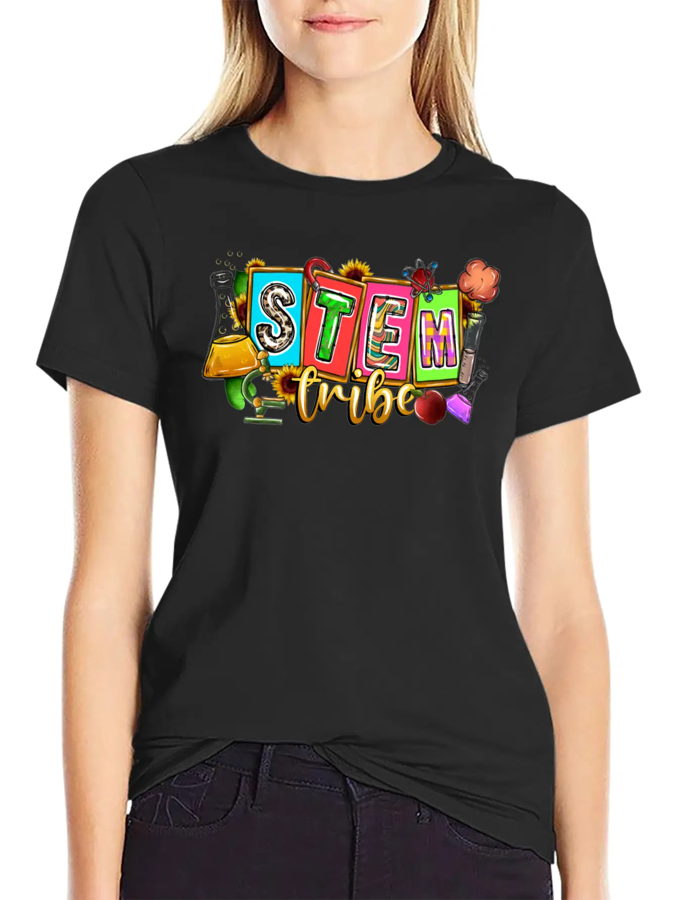 Stem Tribe Unisex Short Sleeve Soft Cotton T-Shirt – Casual Everyday Wear