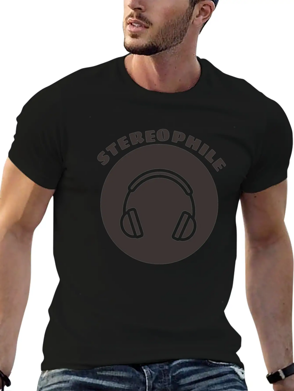 Stereophile Headphones Dj Unisex Casual T-Shirt – Clean Design For Daily Comfort