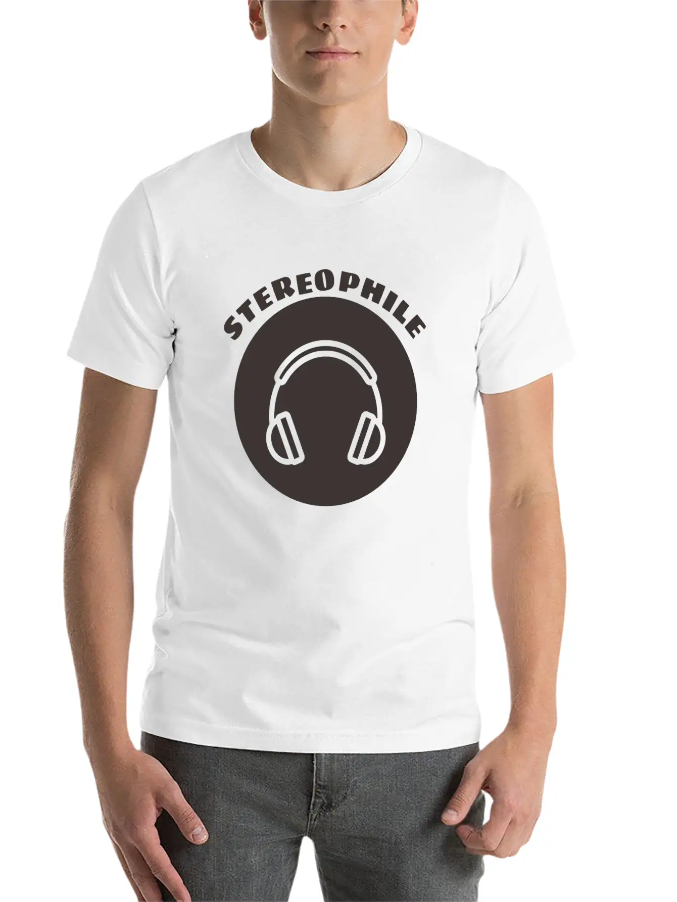Stereophile Headphones Dj Unisex Casual T-Shirt – Clean Design For Daily Comfort