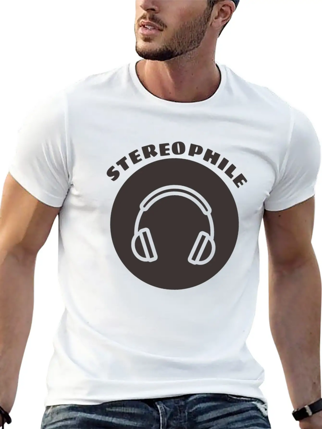 Stereophile Headphones Dj Unisex Casual T-Shirt – Clean Design For Daily Comfort