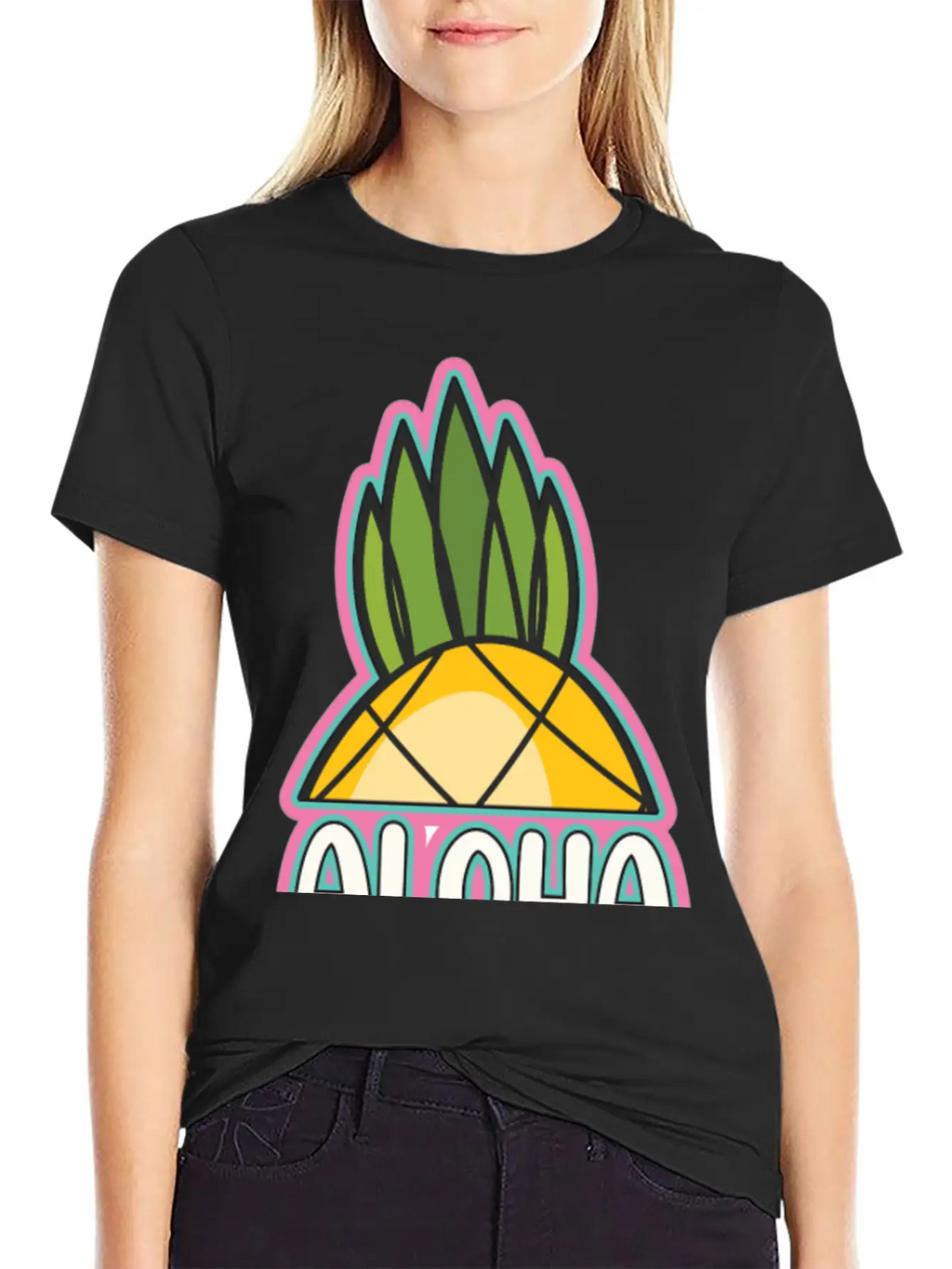 Sticker Fanny,Cute Sticker Casual Graphic T-Shirt – Simple And Comfortable Daily Wear
