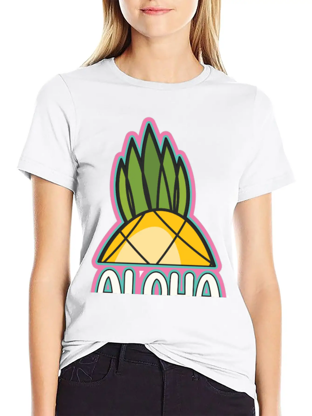 Sticker Fanny,Cute Sticker Casual Graphic T-Shirt – Simple And Comfortable Daily Wear