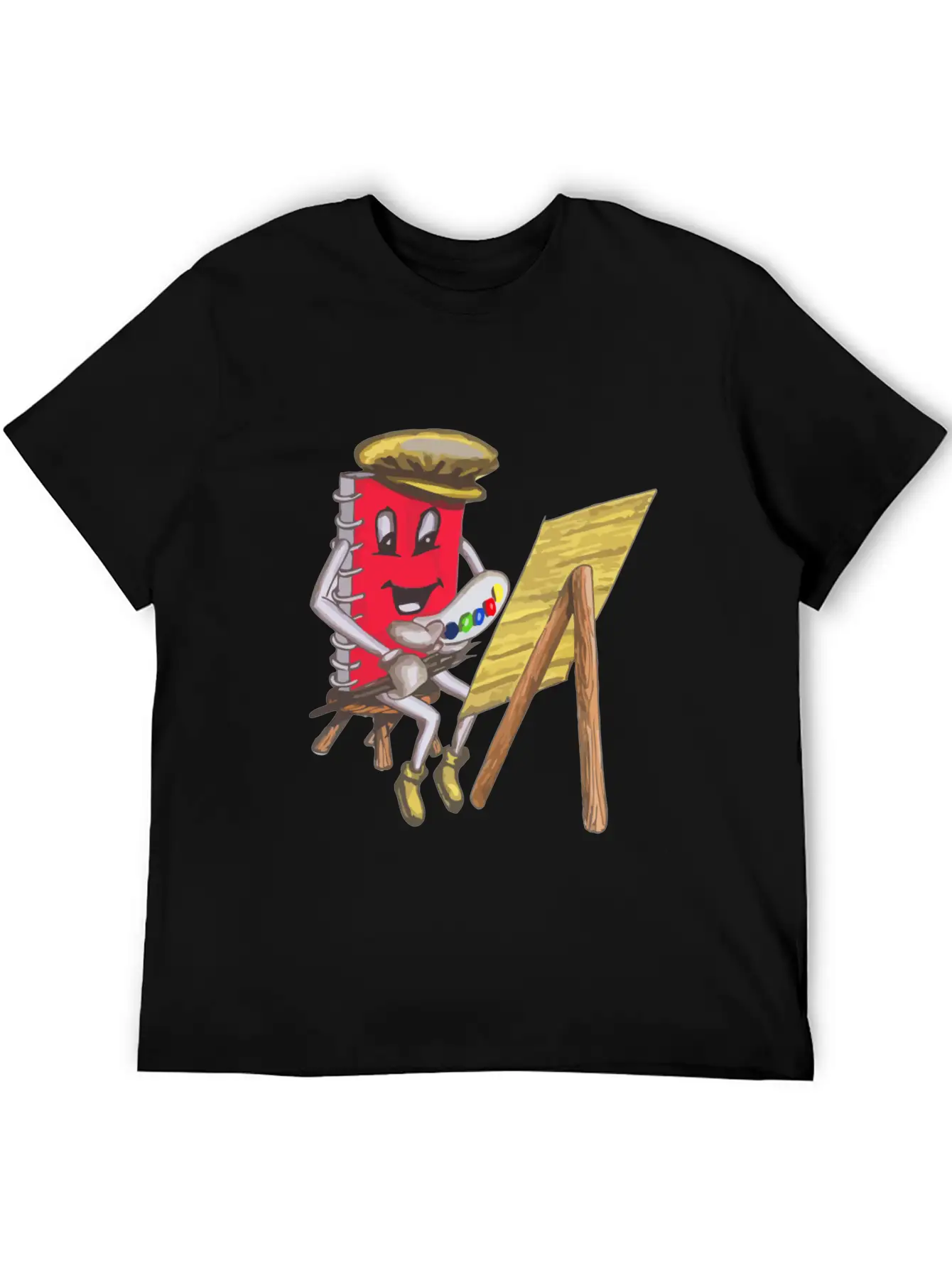 Sticky Note Block Art Draw Painting Funny Unisex Casual T-Shirt – Clean Design For Daily Comfort
