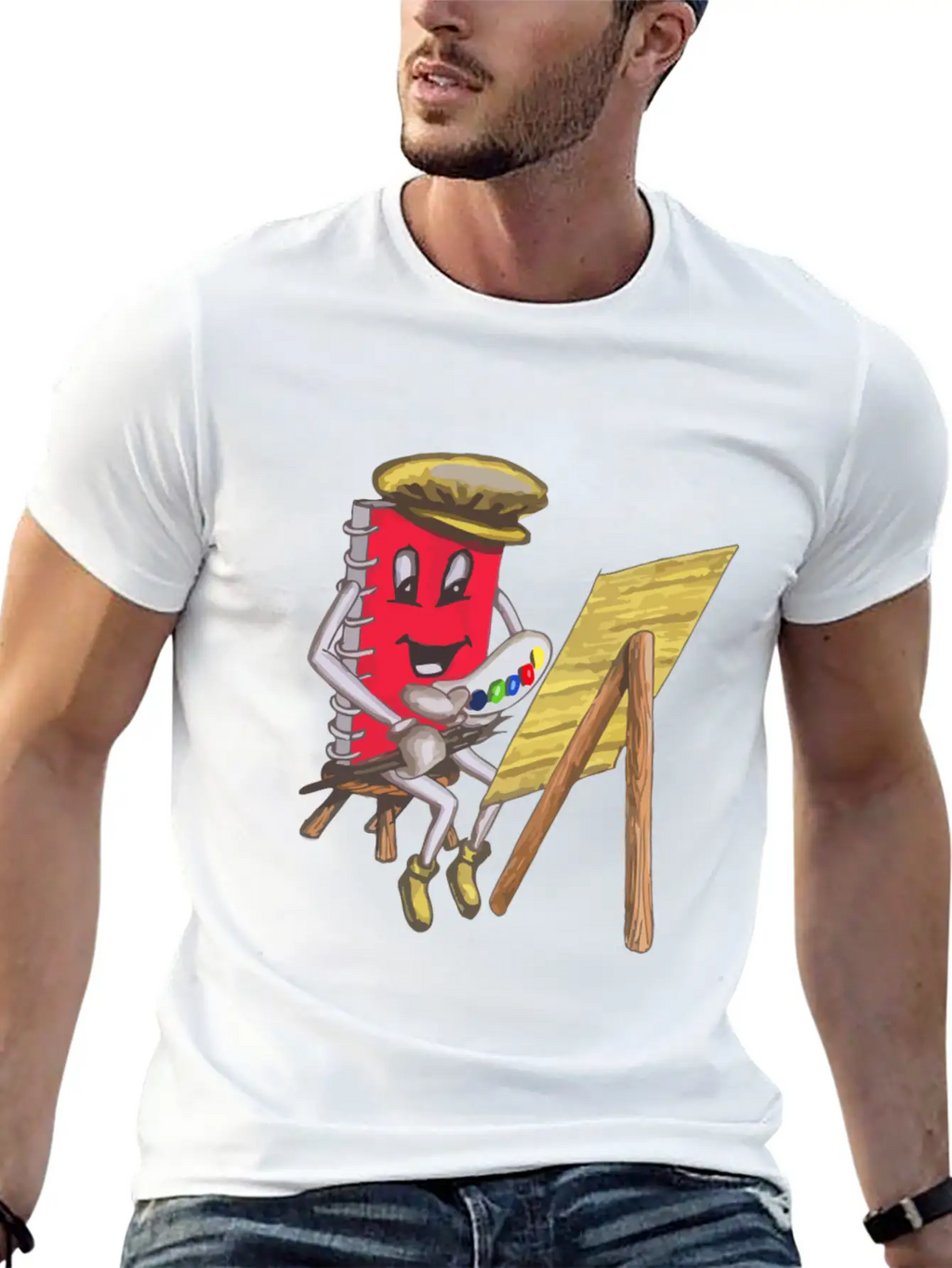Sticky Note Block Art Draw Painting Funny Unisex Casual T-Shirt – Clean Design For Daily Comfort