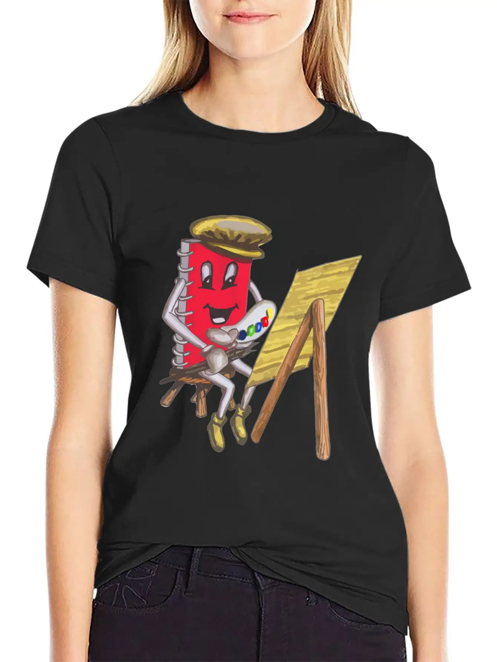 Sticky Note Block Art Draw Painting Funny Unisex Casual T-Shirt – Clean Design For Daily Comfort