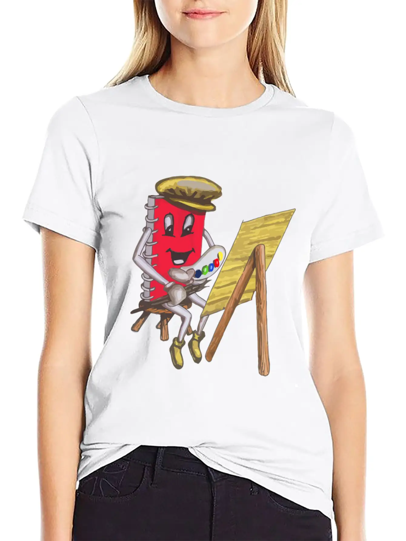 Sticky Note Block Art Draw Painting Funny Unisex Casual T-Shirt – Clean Design For Daily Comfort
